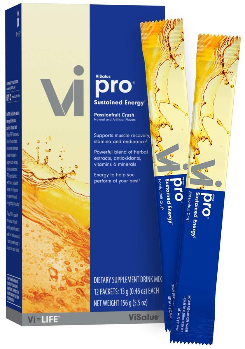 ViSalus PRO Prolonged Energy Drink Mix Passionfruit (12 packets)