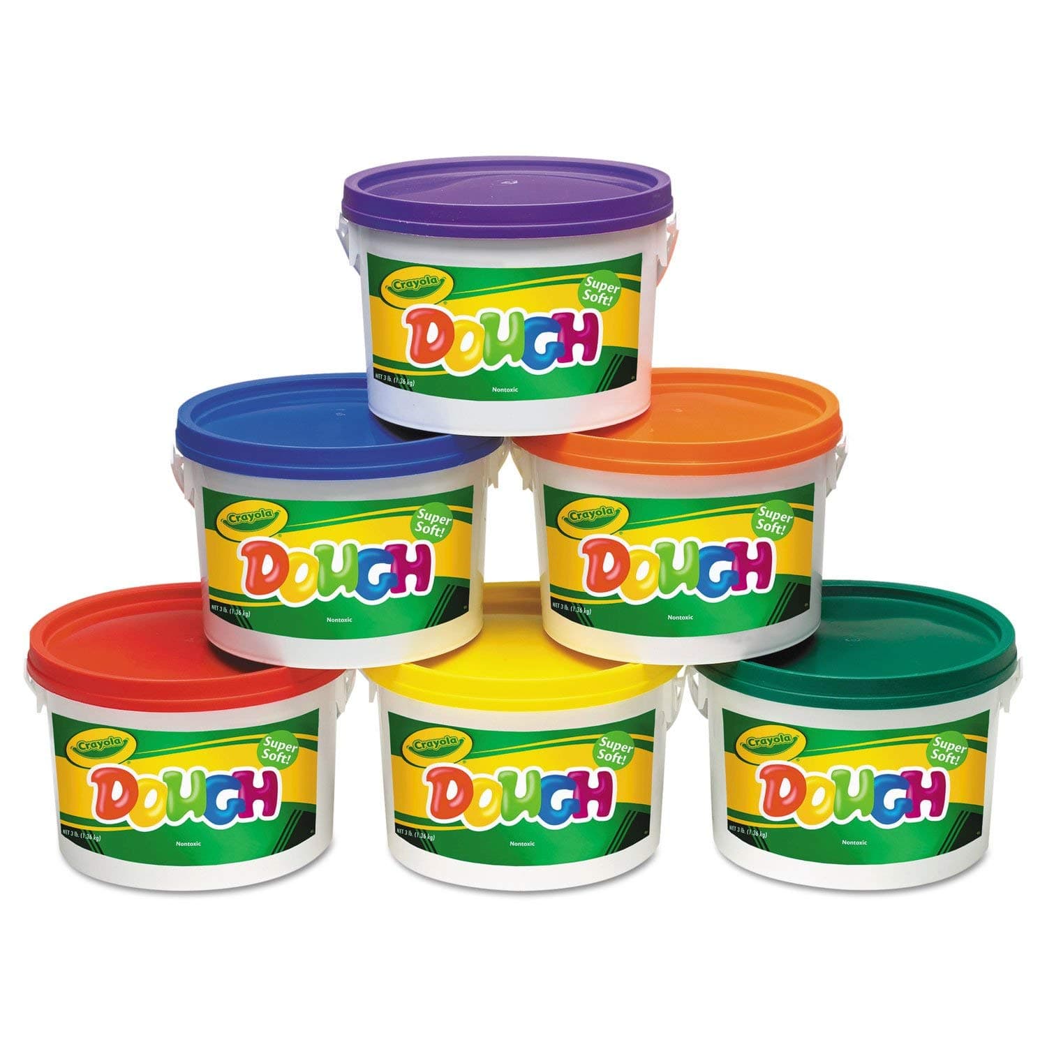 CRAYOLA DOUGH SET OF 6 TUBS RED