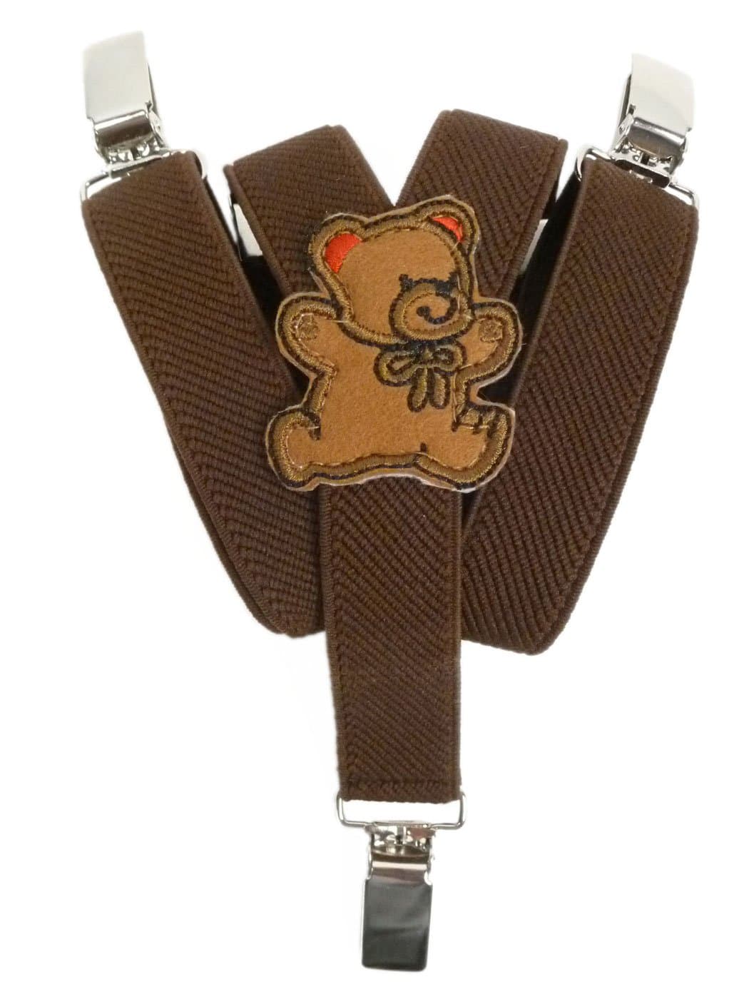 OlataChildren’s Elasticated Teddy Design Y-Shape Braces/Suspenders (0-2 Years) - 2cm