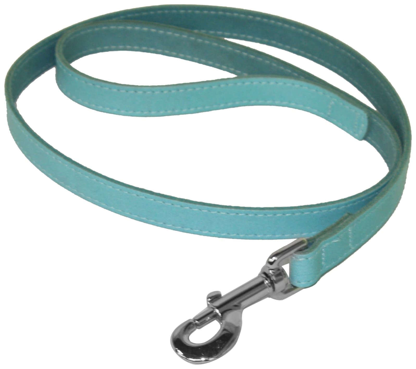 BBD 3/4 x 40-inch Leather Lead, Blue