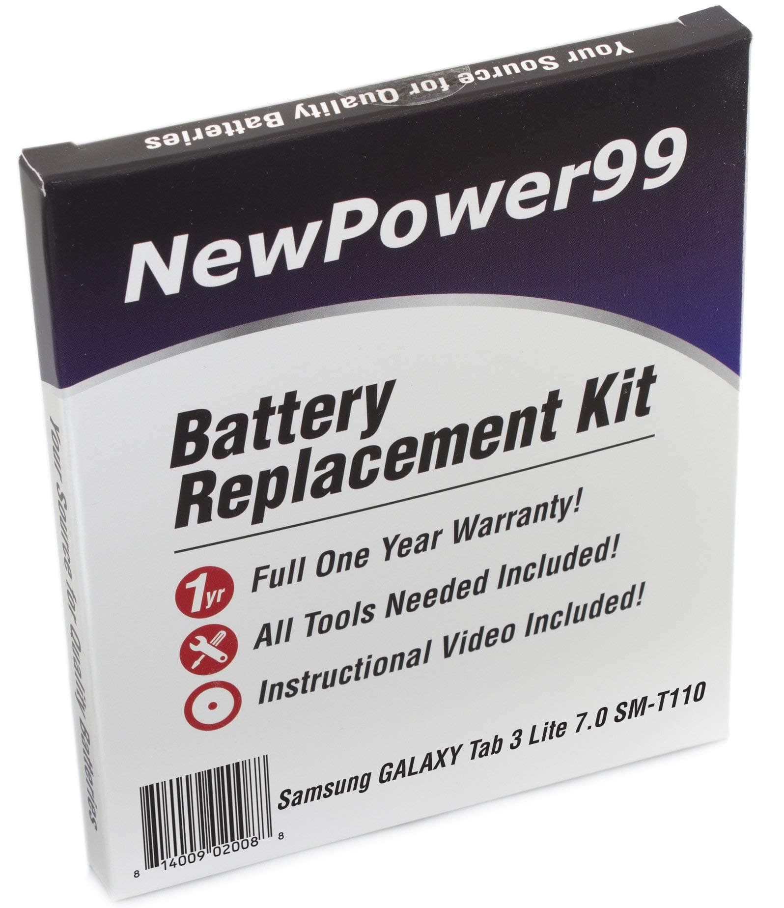 NewPower99 Battery Replacement Kit with Battery, Instructions and Tools for Samsung Galaxy Tab 3 Lite 7.0 SM-T110