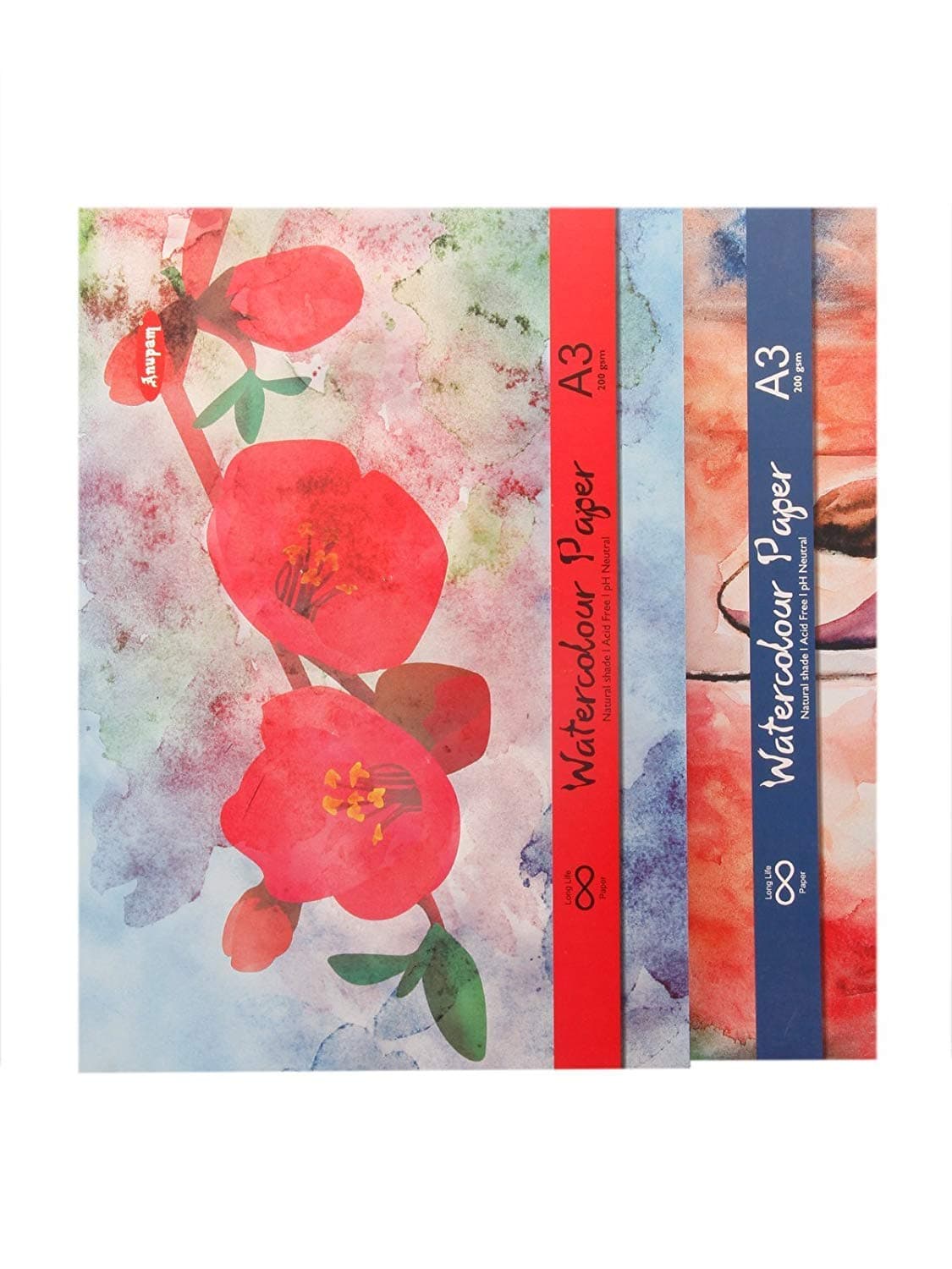 anupam Water Colour Pad A3 20 SHEETS Sketch Pads, Off-White, (Model: water Colour paper)