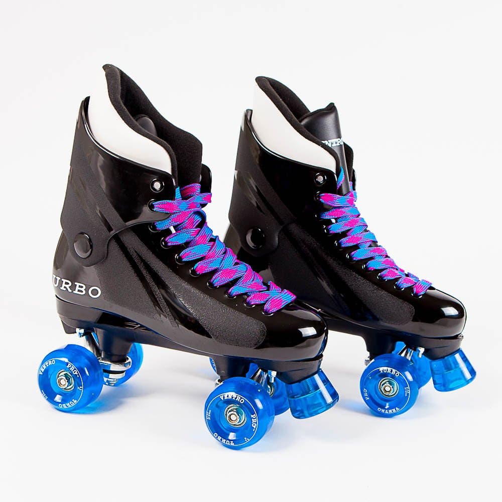 Ventro Pro Turbo Quad Roller Skates - Blue and Pink - Customized By Oli's