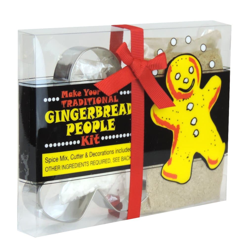 Make Your Own Gingerbread People Kit - Spice Mix, Cutter & Decorations Included!