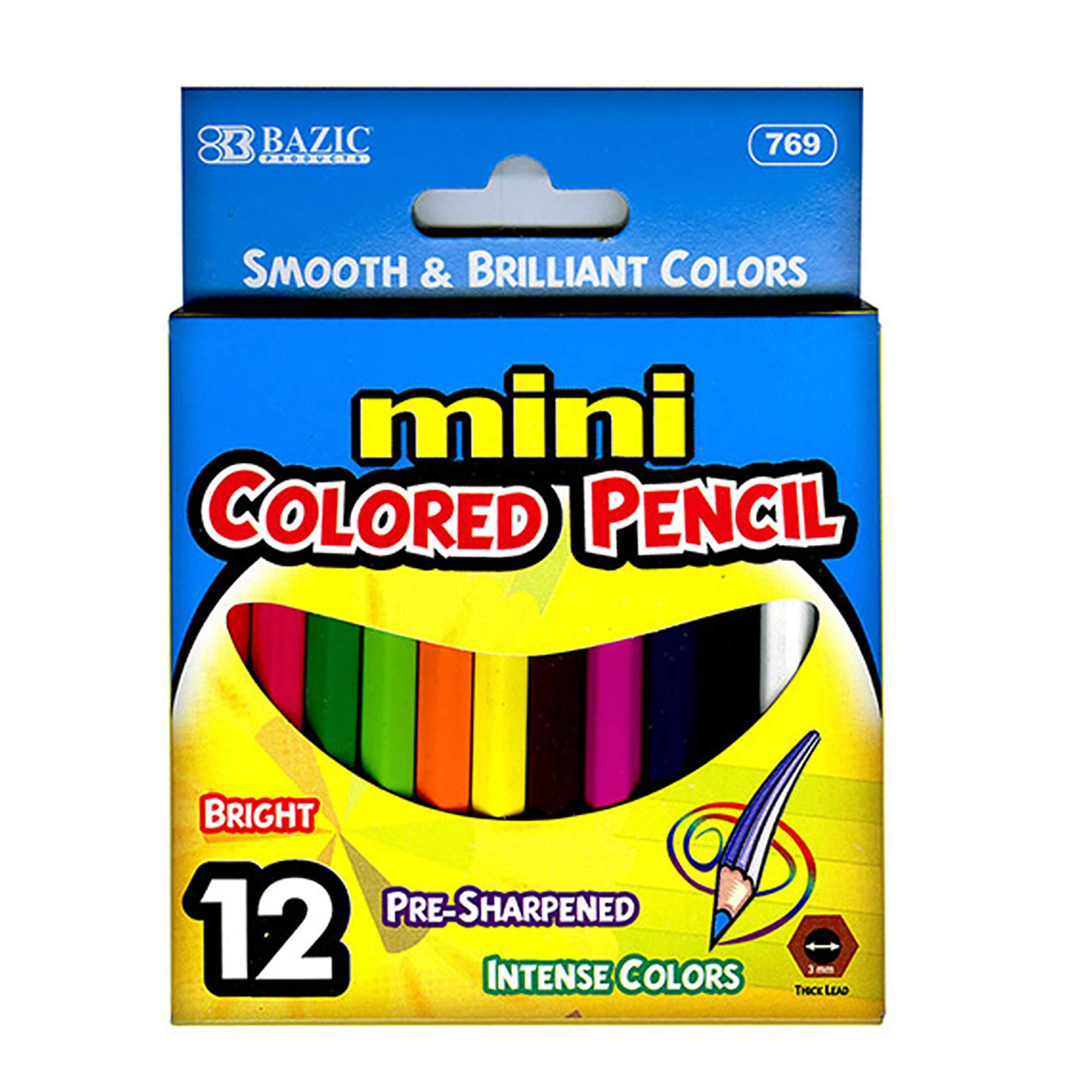 BAZIC 12 Mini Color Pencil
