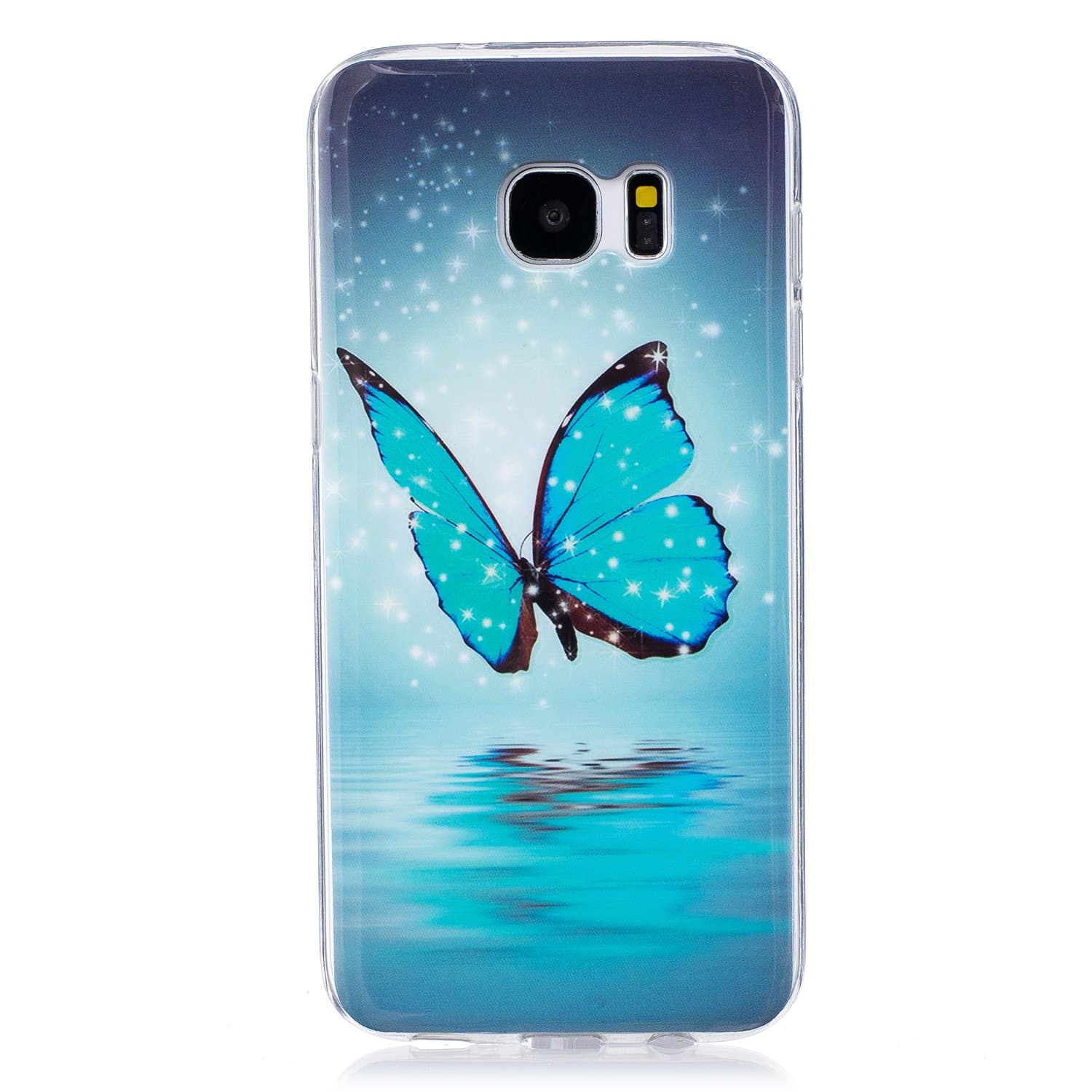 Urberry Samsung Galaxy S7 Edge Case, Case glow in the dark, Soft TPU Case Cover for Samsung Galaxy S7 Edge with a Free Screen Protector