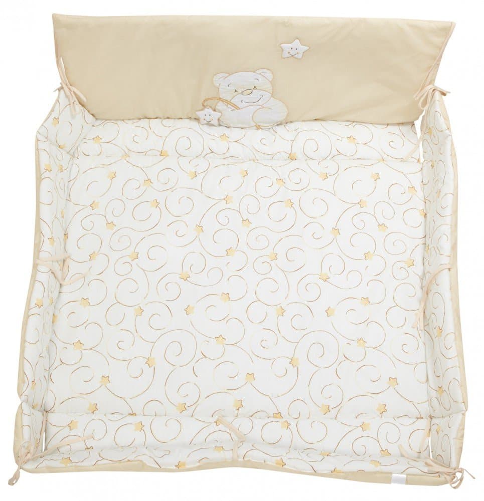 Alvi Playpen Mat Plus Universal with High Bumper Design Smilies