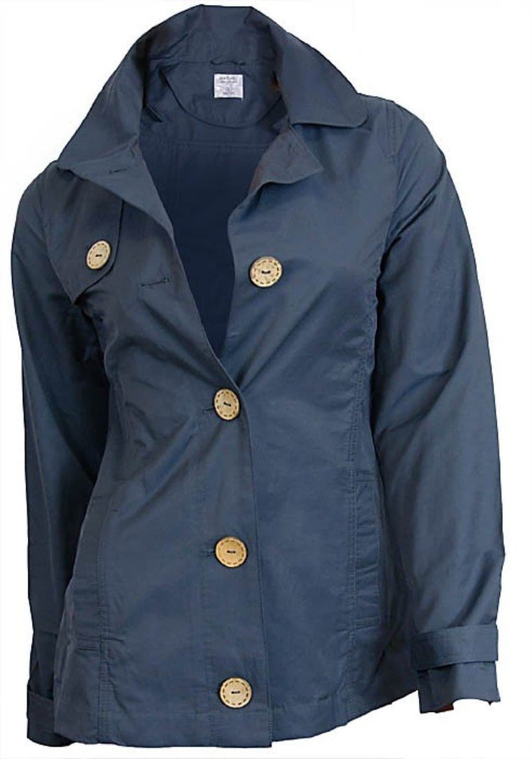 Seven Hill Women's Navy A-Line Lightweight Mac