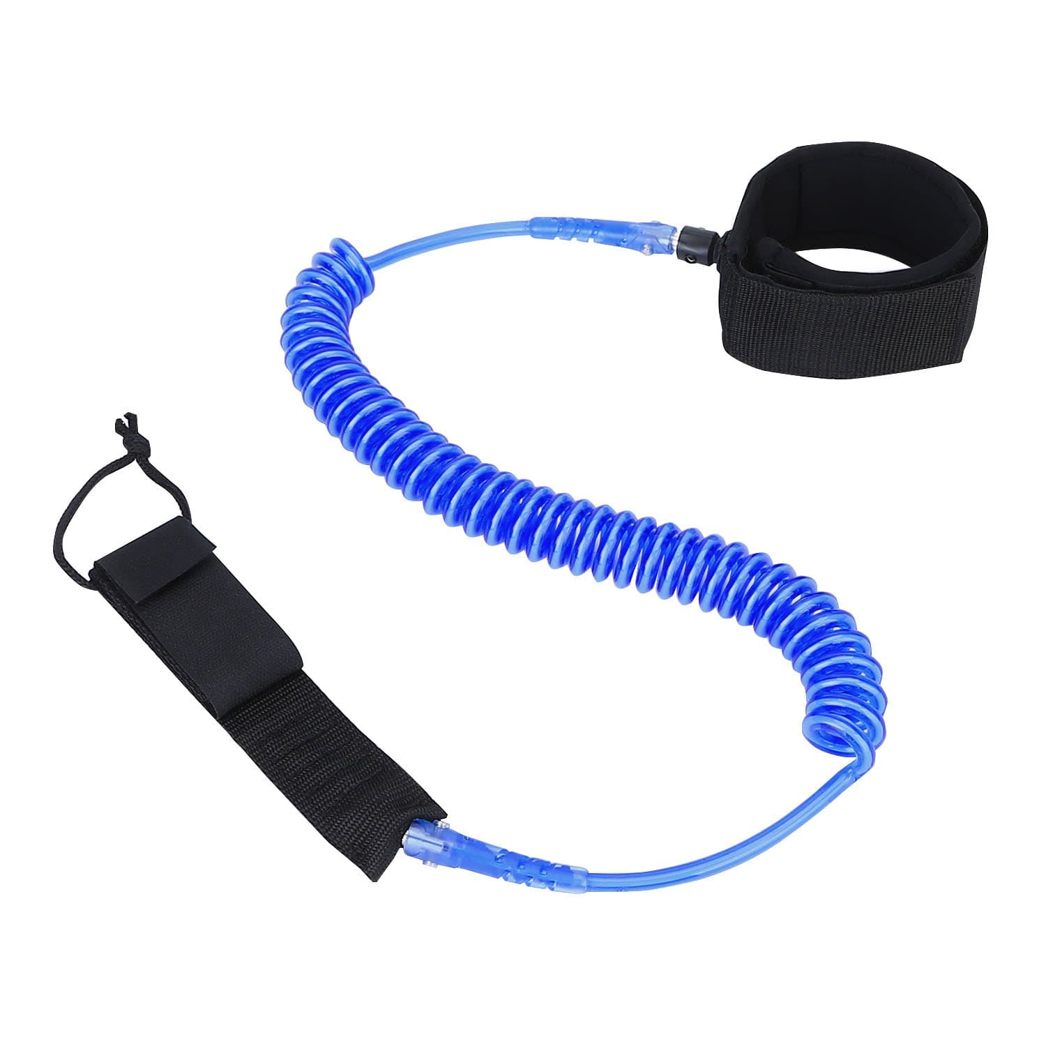 MEOKEY SUP Surfing Coiled Leash for Standup Paddle Board and Surfboard