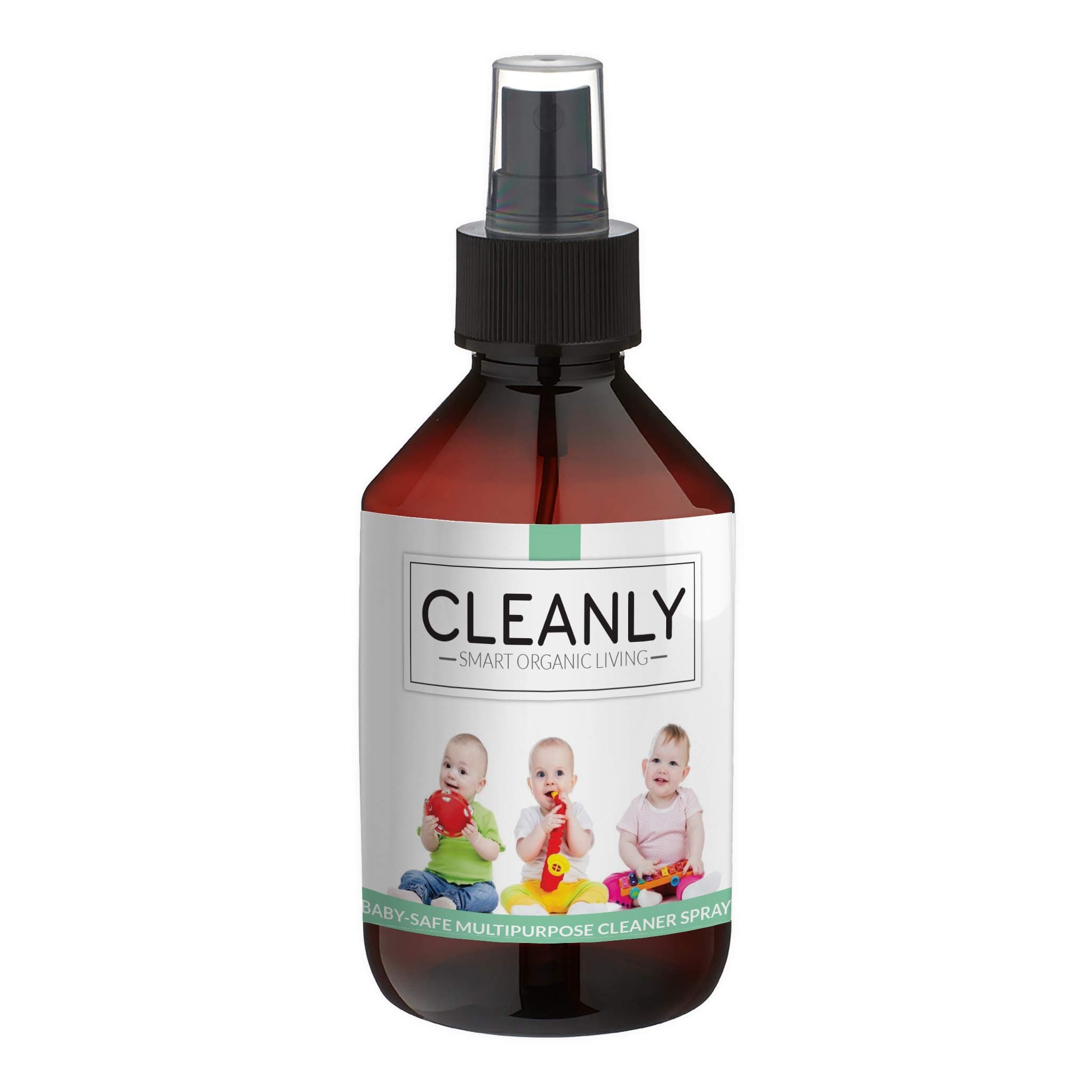Baby-Safe Multipurpose Cleaner Spray by Cleanly I 250 ml I Baby Toy Antibacterial Cleaner I Nursery Accessories I Alternative to Water Wipes and Antibacterial Wipes