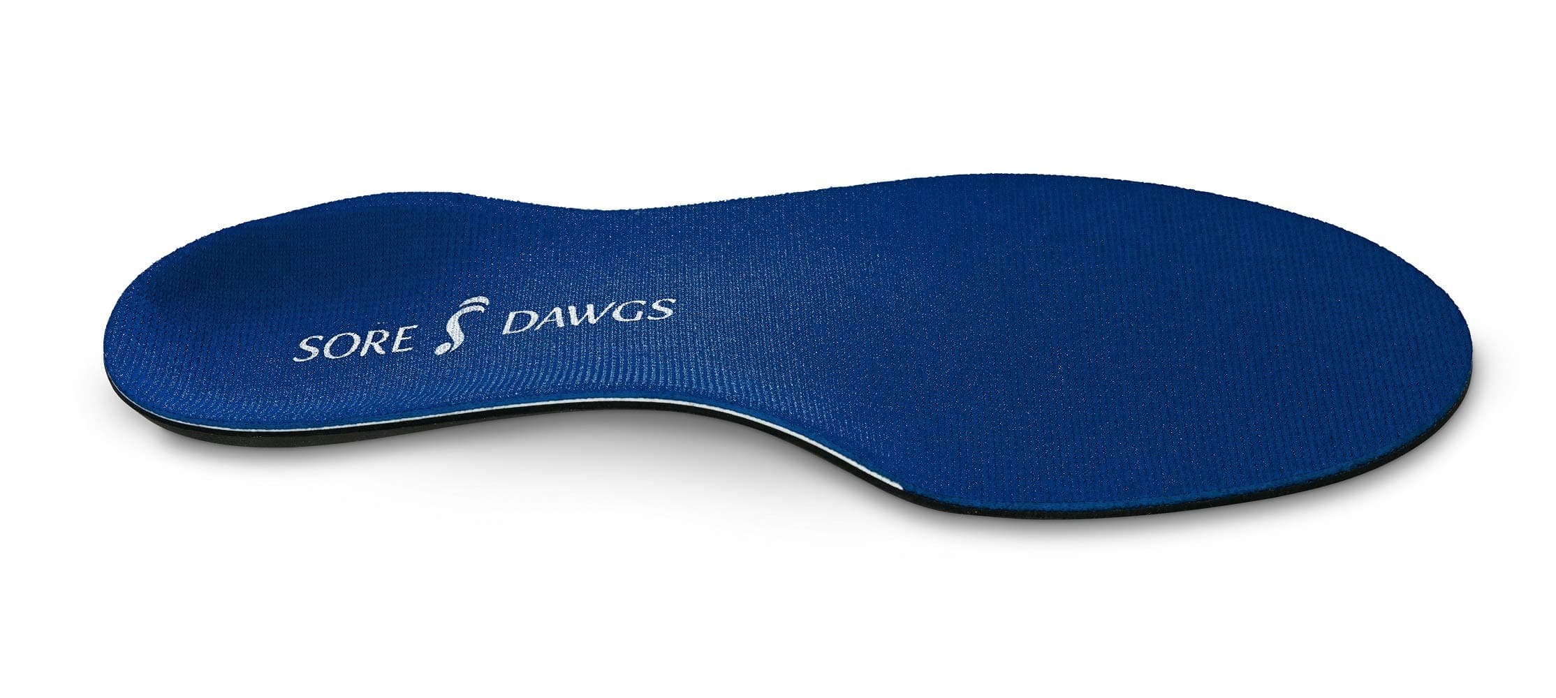 Sore Dawgs Expedition Support Insoles for Low-Arch All-Around Footwear, Blue, X-Large (Mens 11.5-14)