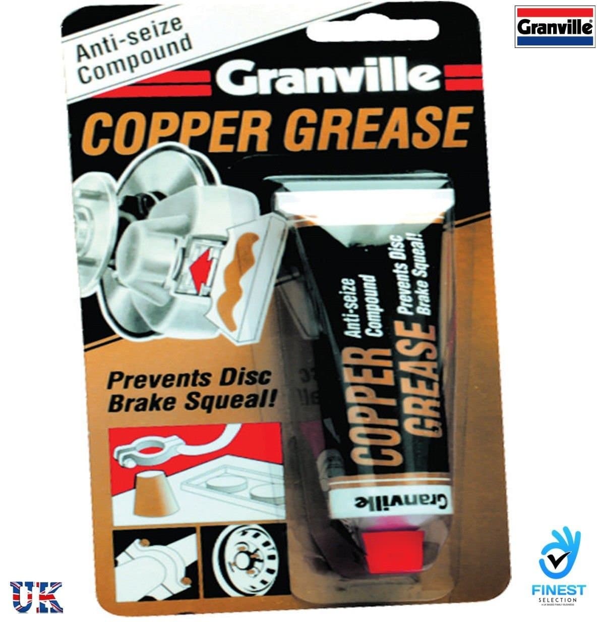 Granville Copper Grease Slip Multi Purpose Anti Seize Assembly Compound 20g
