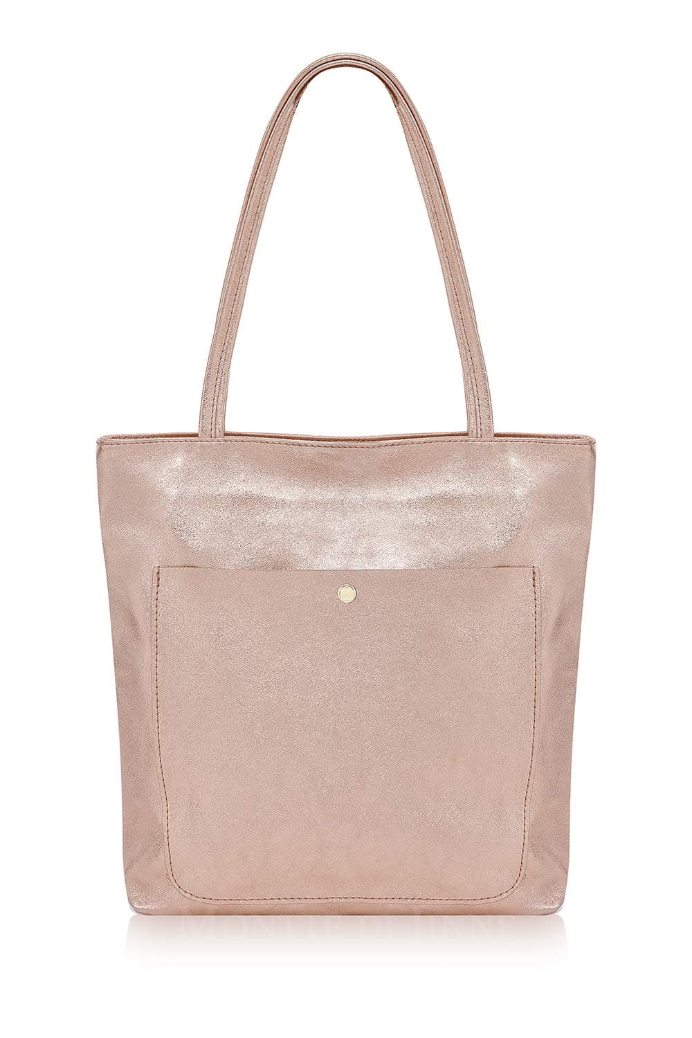 | 100% Real Italian Leather|Large | Shoulder | Tote| Bag | with Front Pocket | Gift for Women