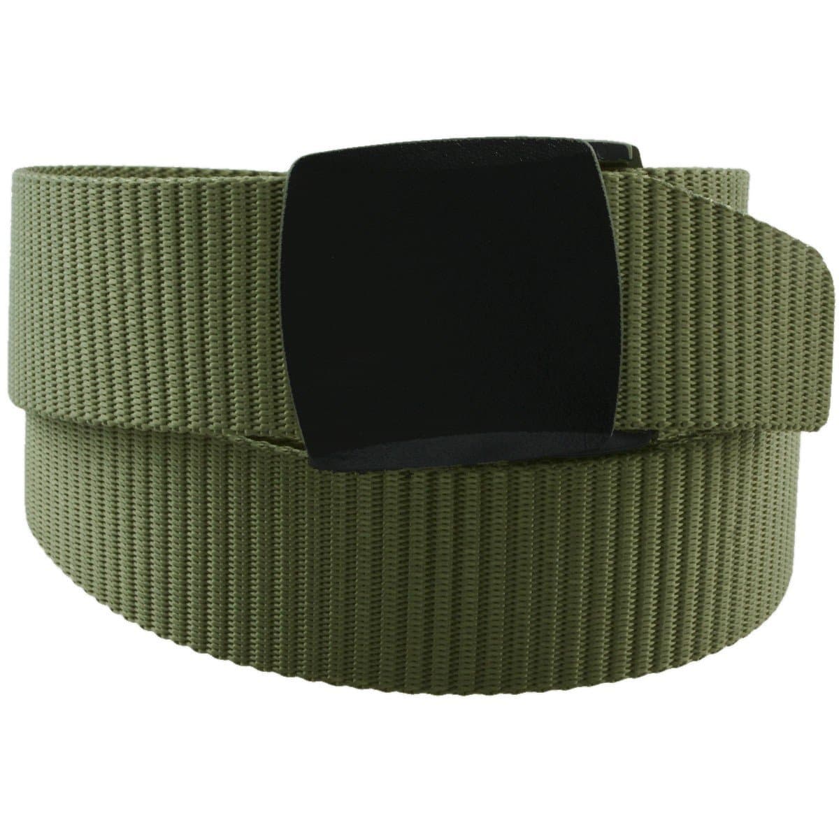moonsix Nylon Web Belts for Men,Utility Military Tactical Duty Belt with Plastic Buckle