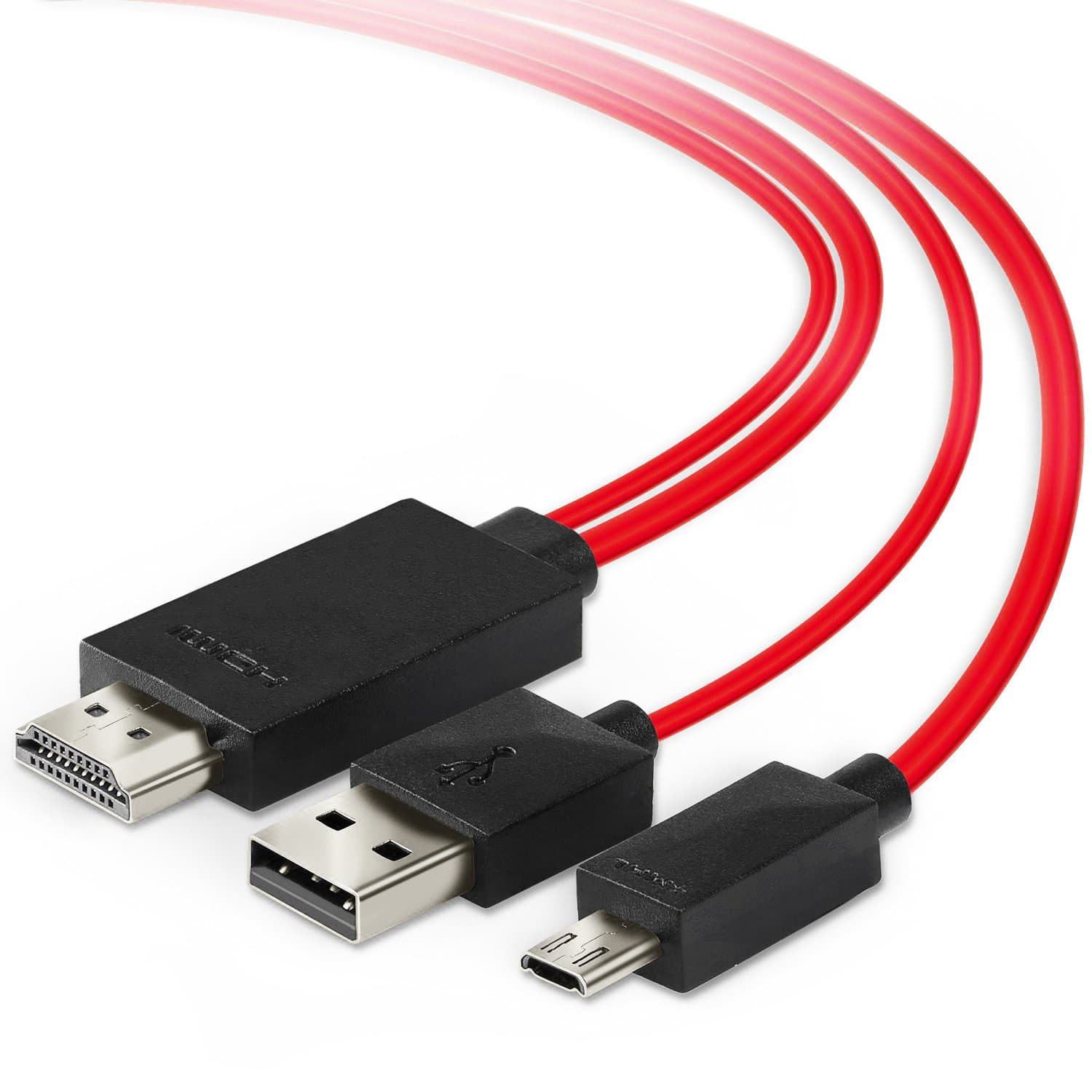 Jmday 1080P 11-pin Micro USB to HDMI Cable with Video Audio Output for Android Samsung Galaxy S3/S4/S5 Note 2/3/4, Galaxy Tab 3 8.0 T310, Tab 3 10.1, Note 8 N5110, Note Pro 12.2