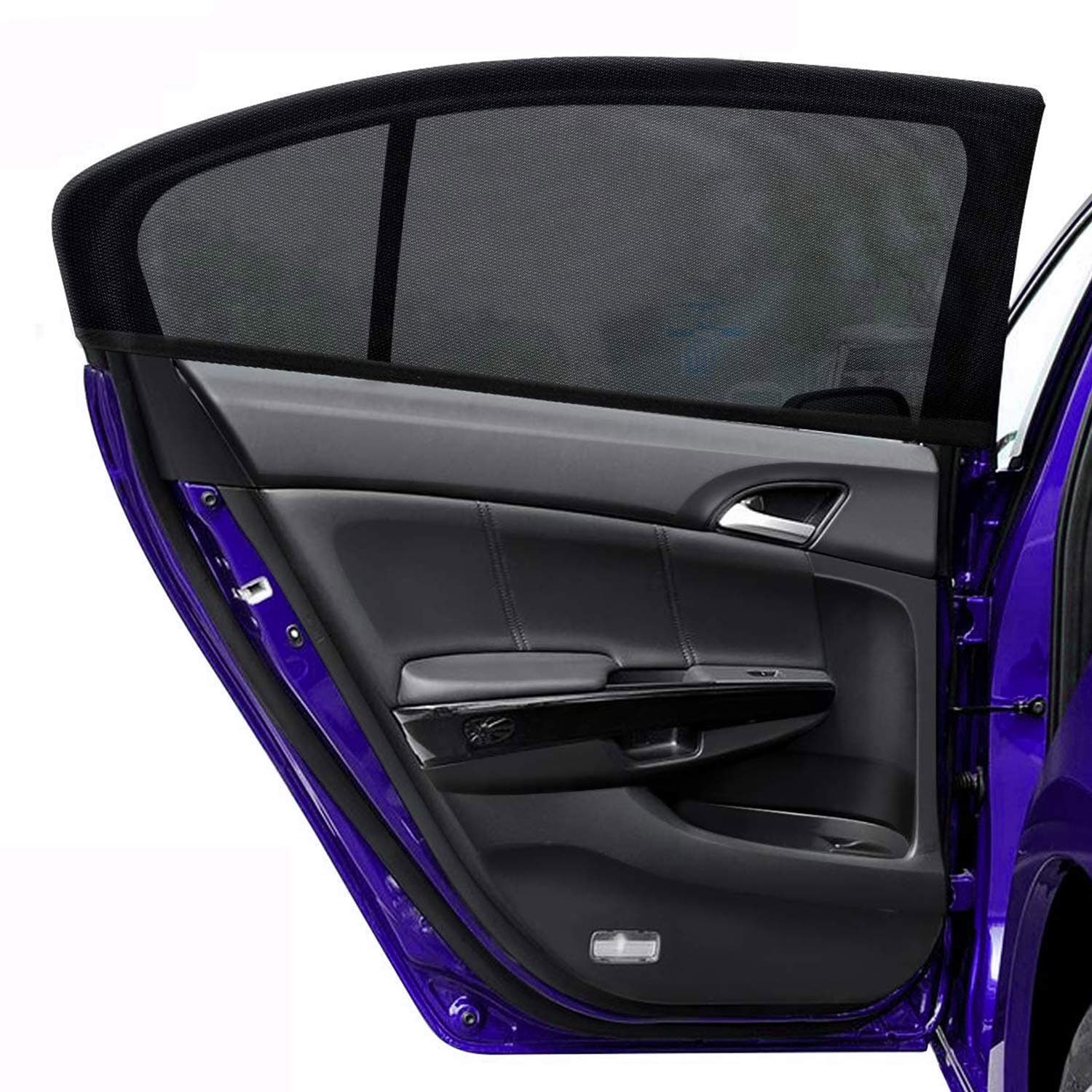 PHYLES Sun Shades for Car Windows, 2 Packs Car Window Shades for Baby，Blocks Mosquito and Blocks UV Rays Protect the kids/Pets/Baby/Adults Against UV Rays, Universal for Most Vehicles