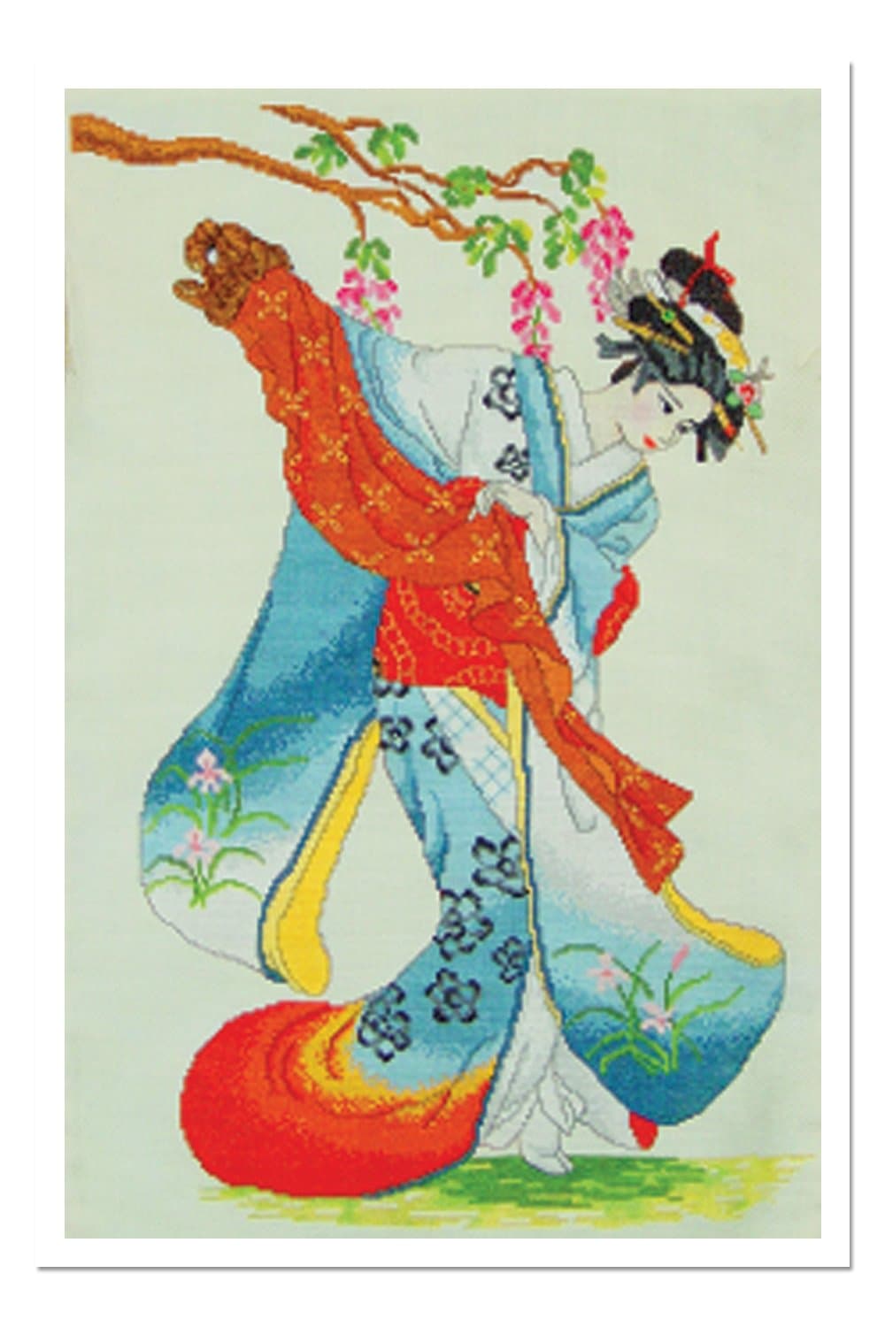 [WinCraftArt] Japanese dancers Cross Stitch Pattern Complete Kit