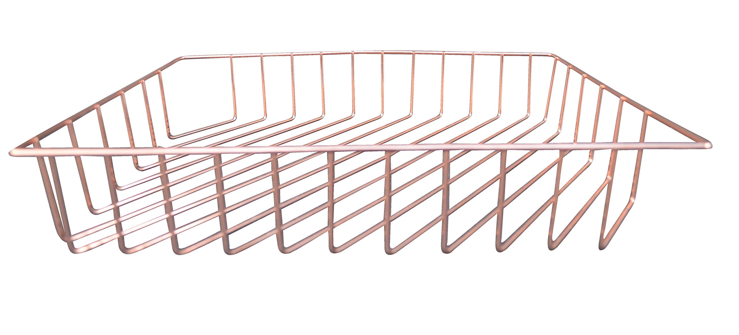 Candlelight 555864 Diagonal Line Wire Paper Tray - Rose Gold