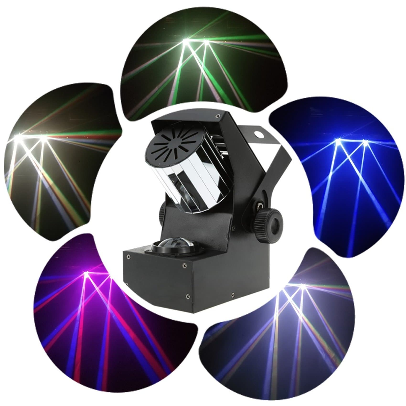 10W DMX512 Barrel Mirrored RGBW Black Mini Roller Light Stage lighting Strobe light for DJ Club Party