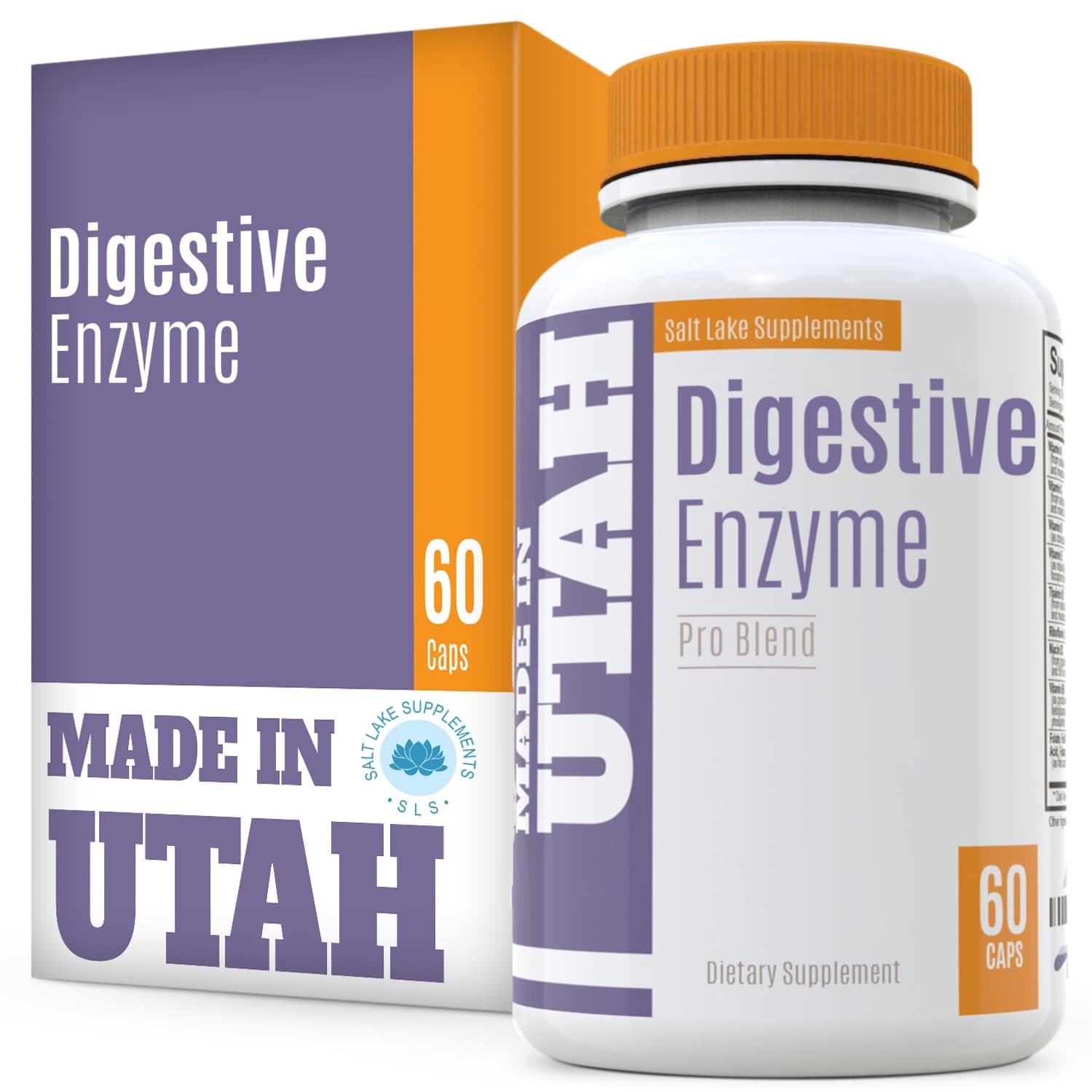 Digestive Enzyme Pro Blend - All Natural Stomach Support for Better Digestion and Nutrient Absorption, Fights Bloating, Gas and Constipation for A Healthy Tummy