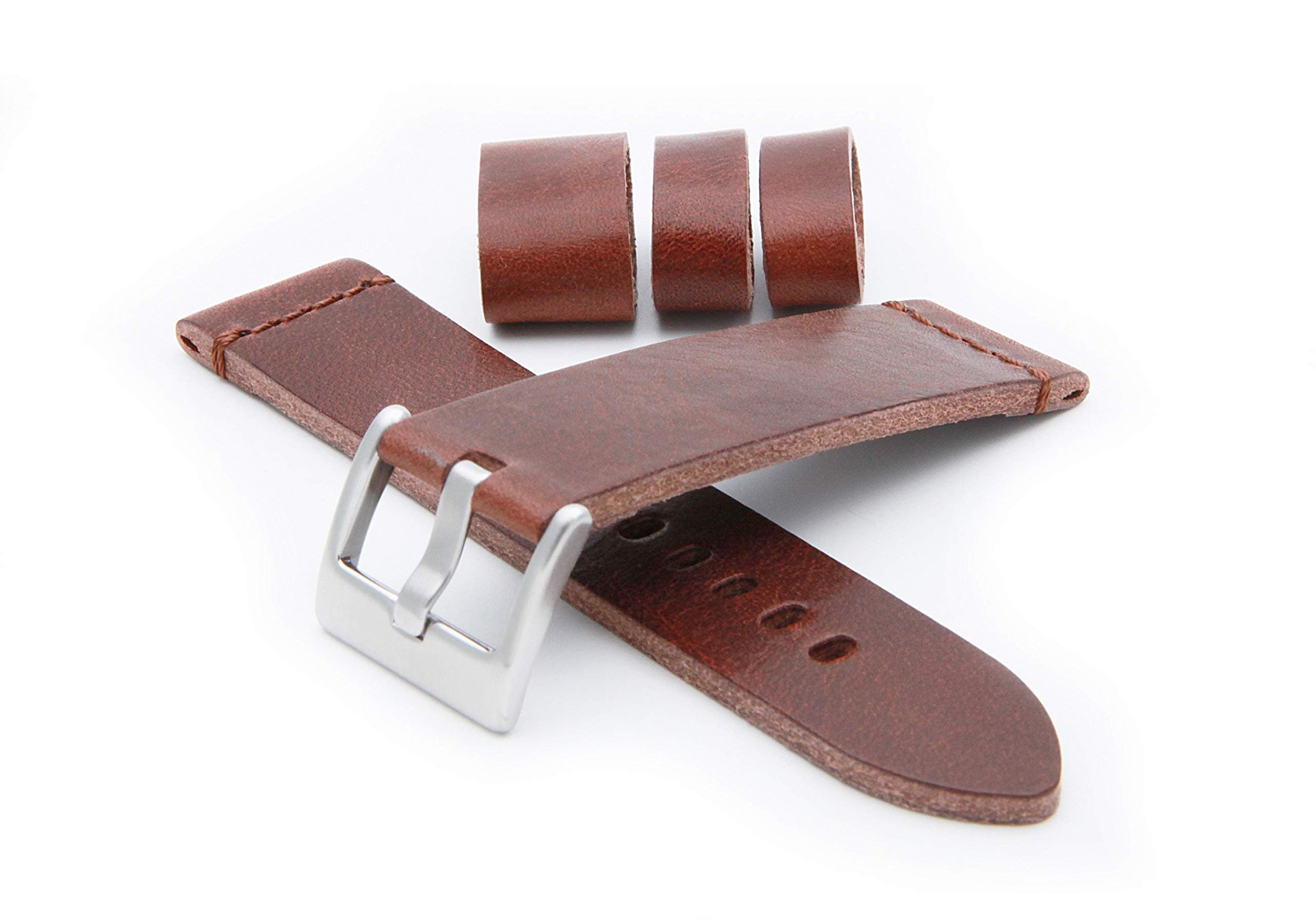 HELM WatchesLS1 Leather Watch Strap - Tobacco