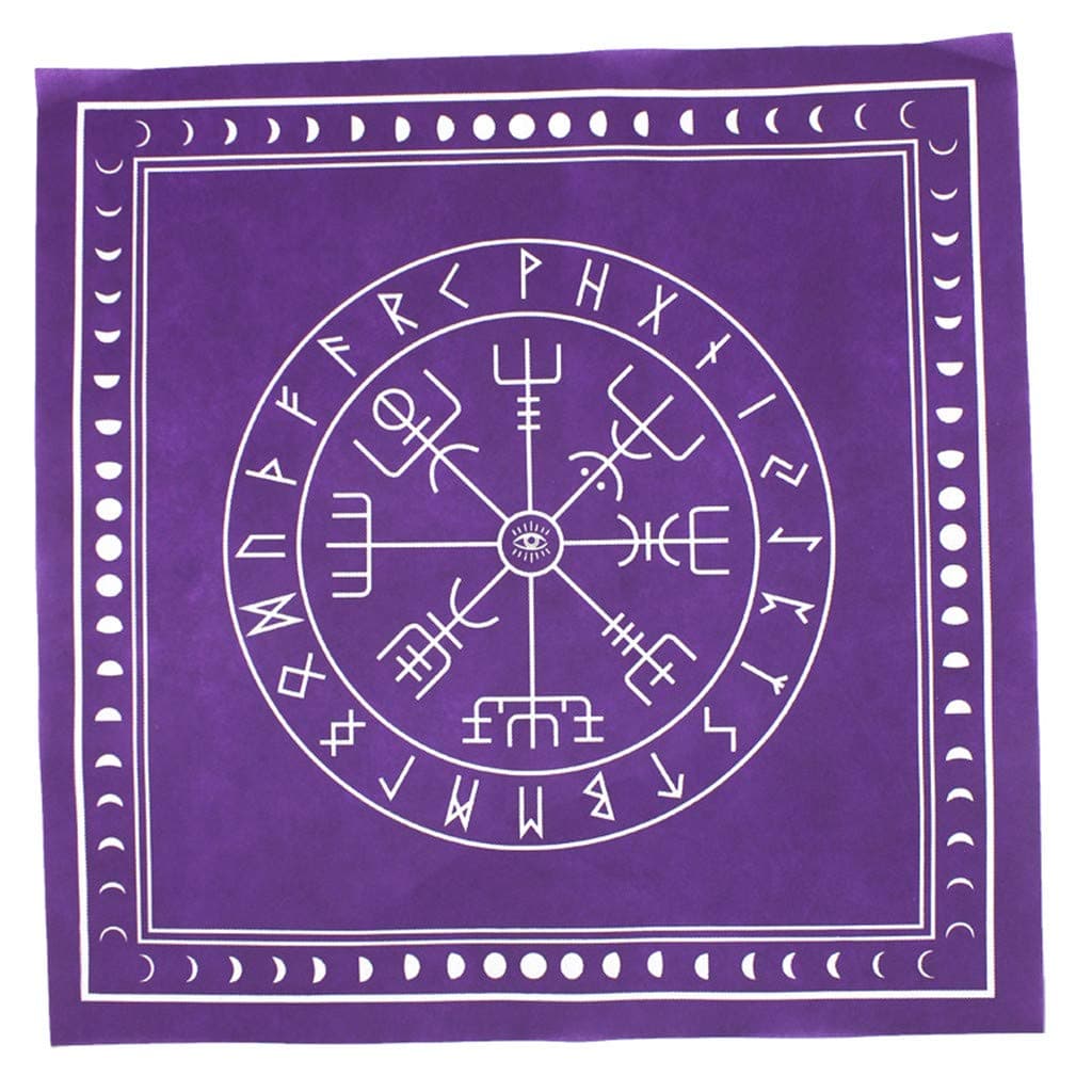 Sitonelectic Tarot Cloth - Tarot Tablecloth Rune Divination Altar Patch Tarot Table Cover Square 50 * 50cm