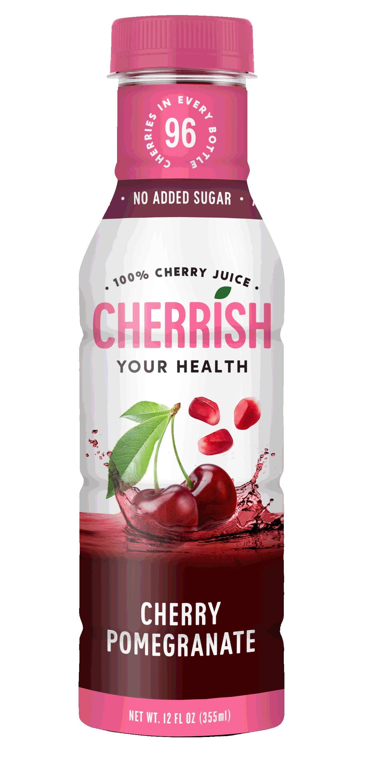 CHERRiSH 100% Tart Cherry Juice (Cherry Pomegranate, 12 Pack)