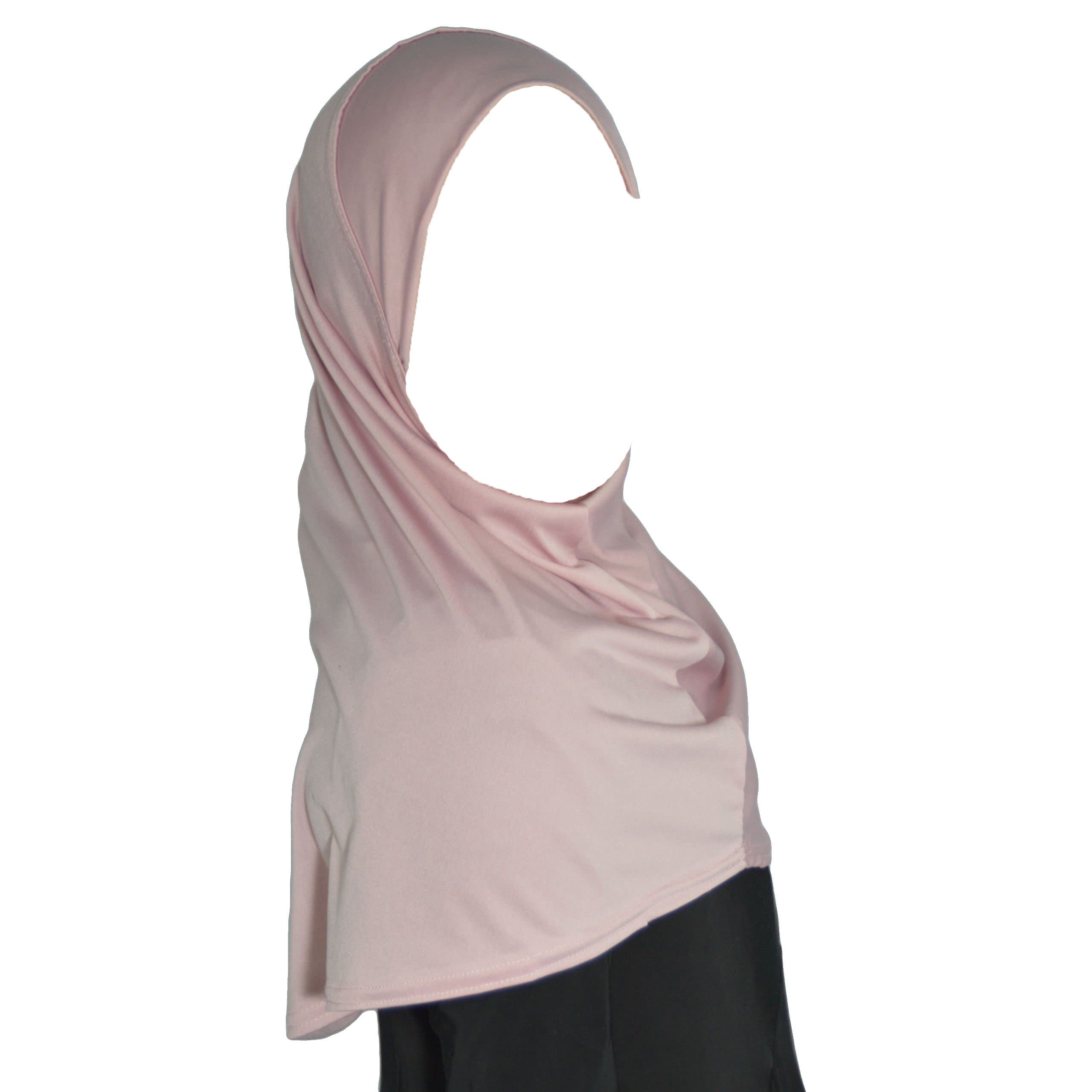 Girls instant headscarf hijab plain al Amira, readymade pull on scarf, ideal for any occassion school/nursery