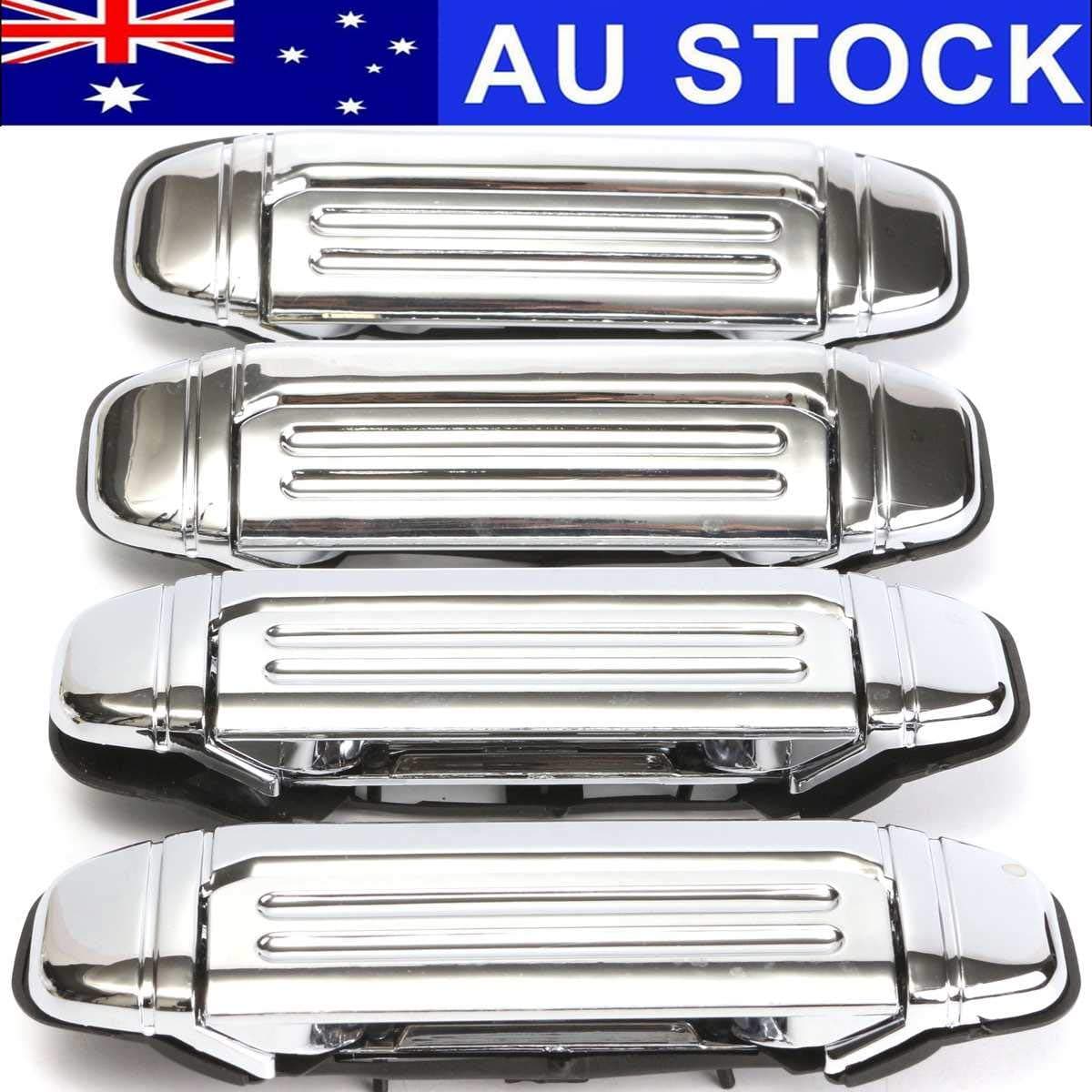 4pcs Car Chrome Door Handle Replacement for Mitsubishi PAJERO 1992 1993 1994 1995 1996 1997 Door Handle Car Accessories