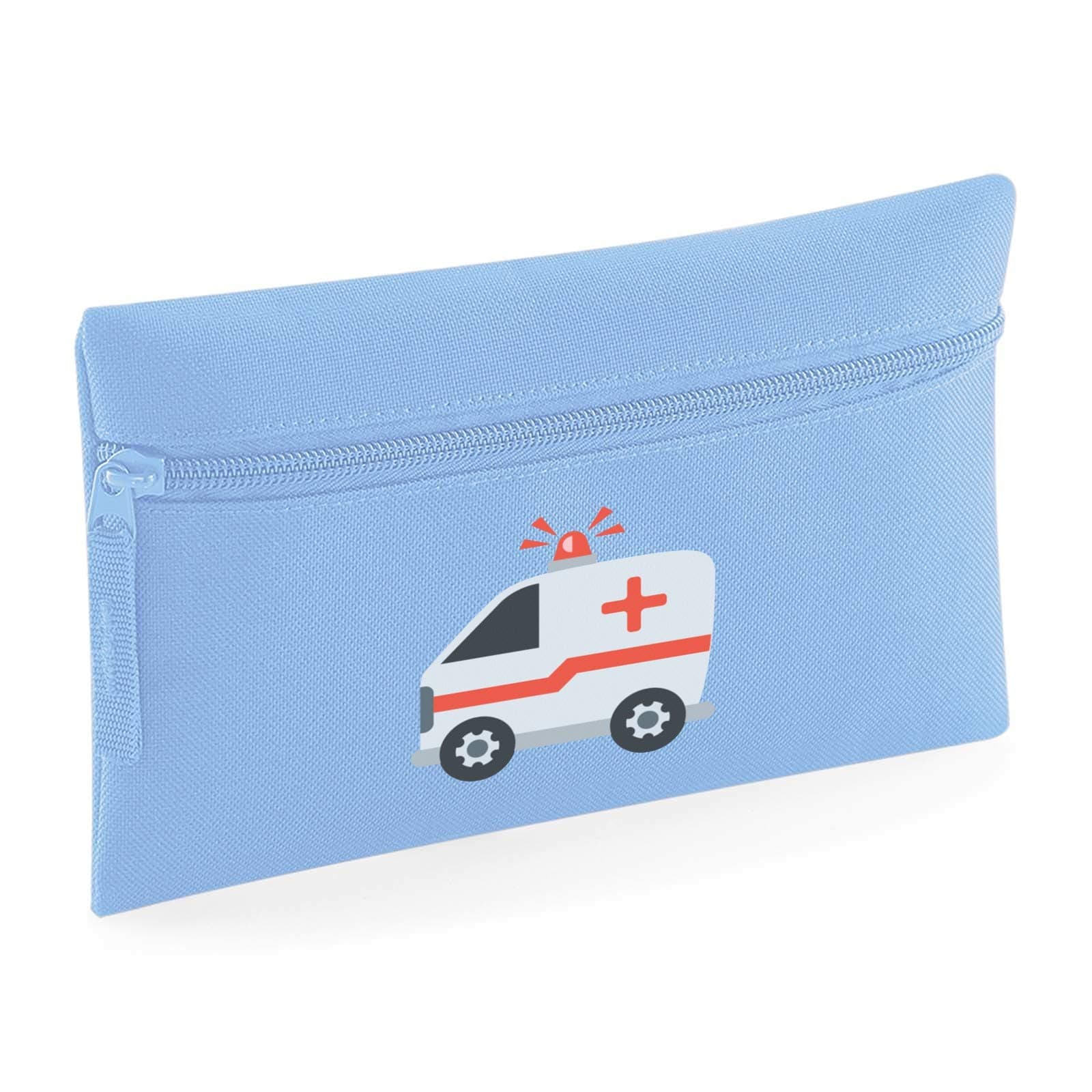 Apparel Printing Emoji Ambulance Small Flat Pencil Case