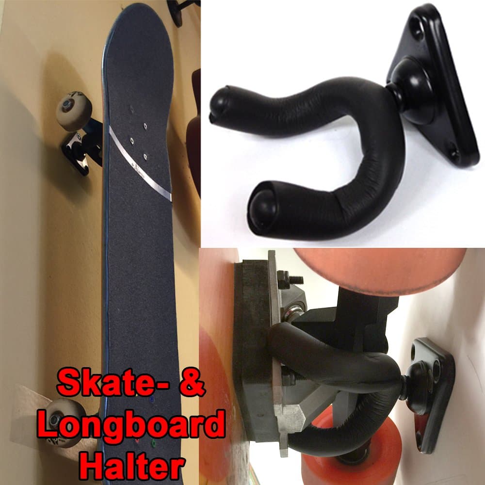 Skateboard Longboard Wall Mount Tripod with 360 ° Suitable for all Boards and easy to install