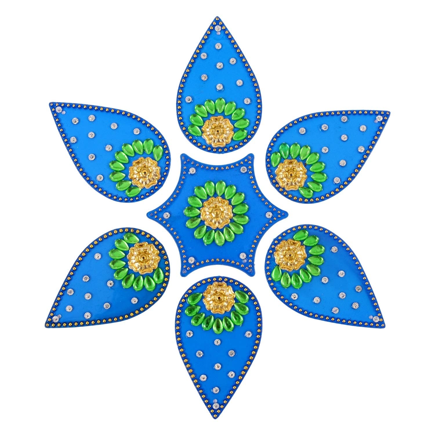 AMBA HANDICRAFT Rangoli/Home Decor/Diwali/Gift for Home/Interior Handcrafted/Floor Stickers/Wall Stickers/Wall Decoration/Floor Decoration/New Year Gift/Party. Rangoli 12