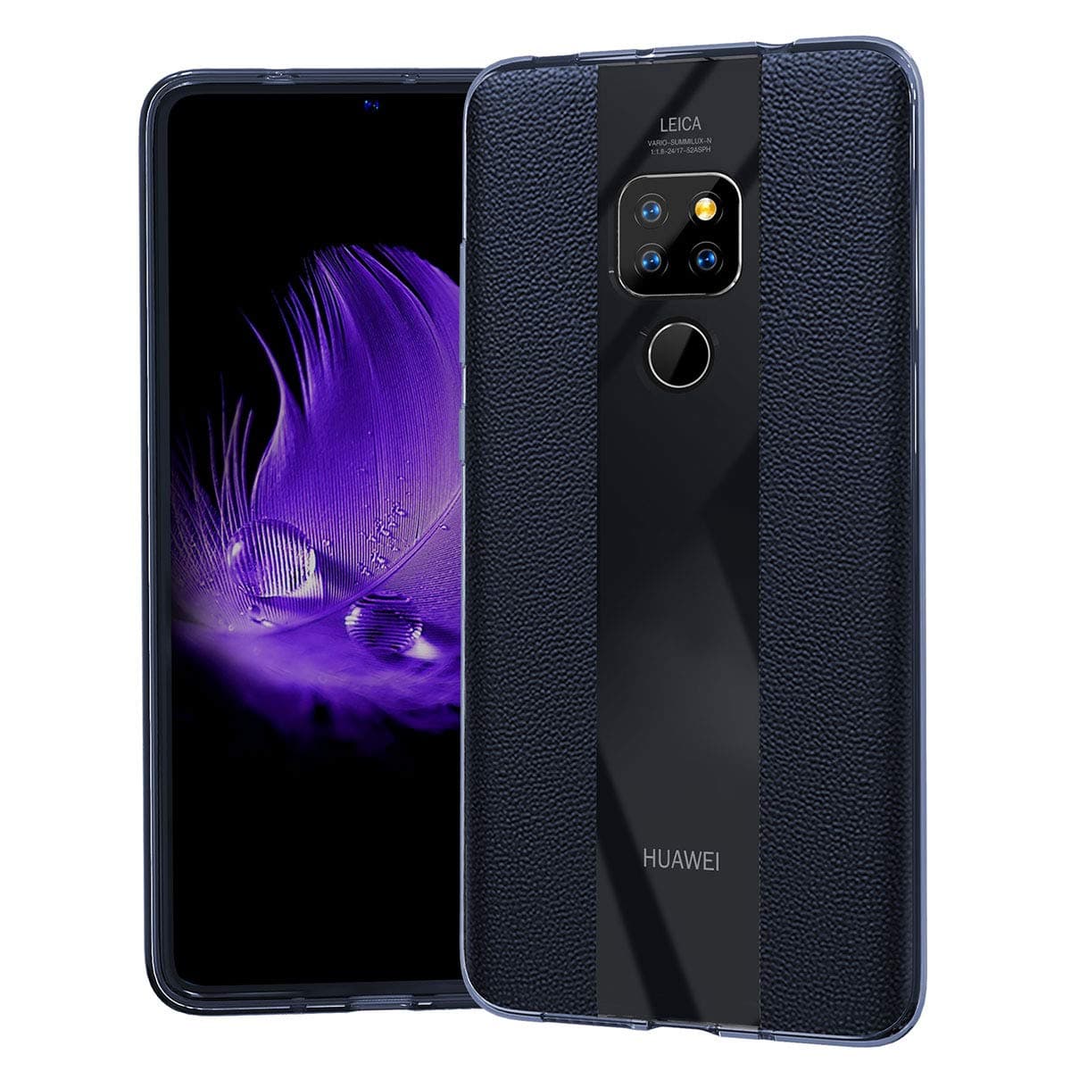 SDB Huawei Mate 20 X Case PU Leather + TPU Premium Hybrid Protective Cover for Huawei Mate 20 X