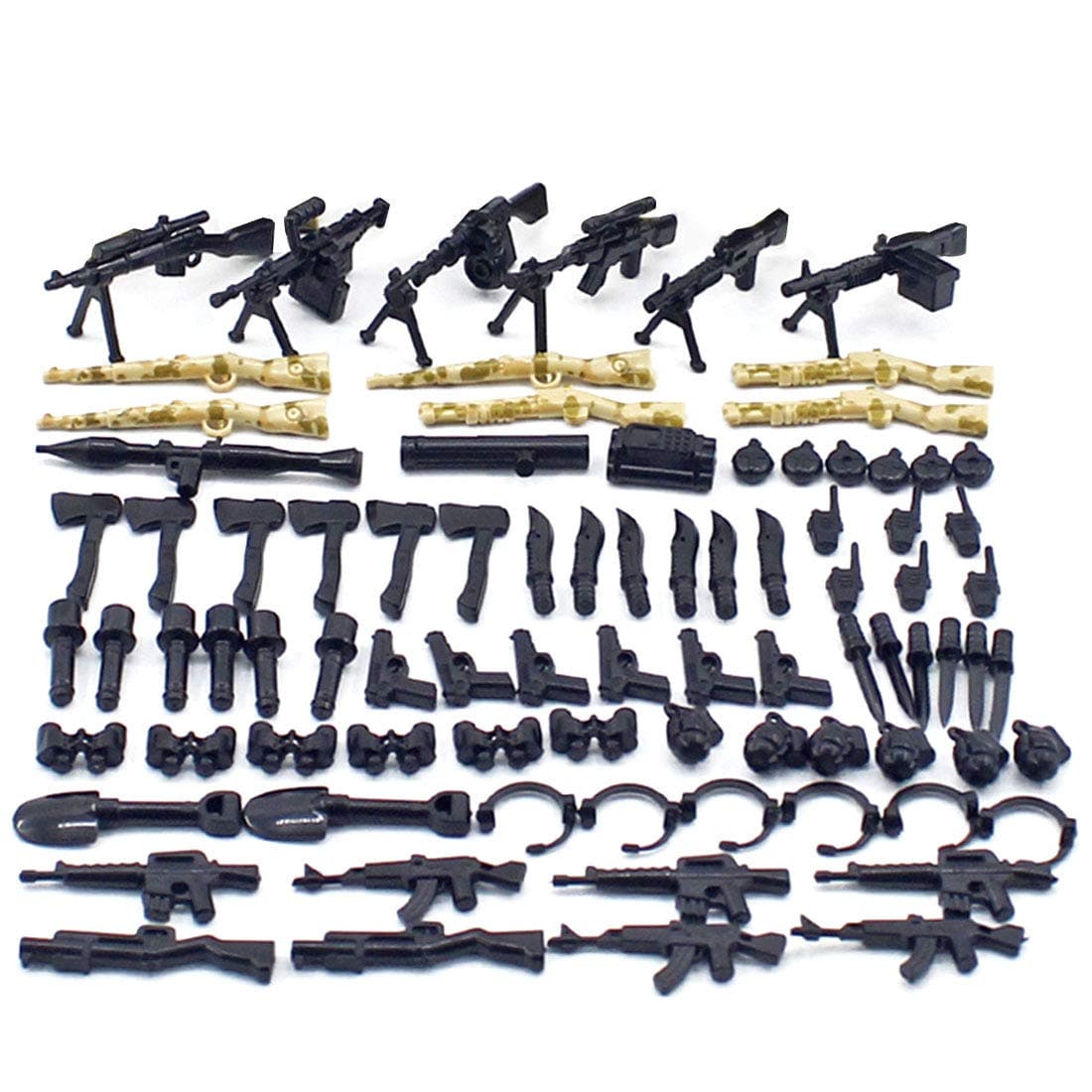 PARIO Custom Weapons Set for SWAT Team Minifigures, Compatible With LEGO