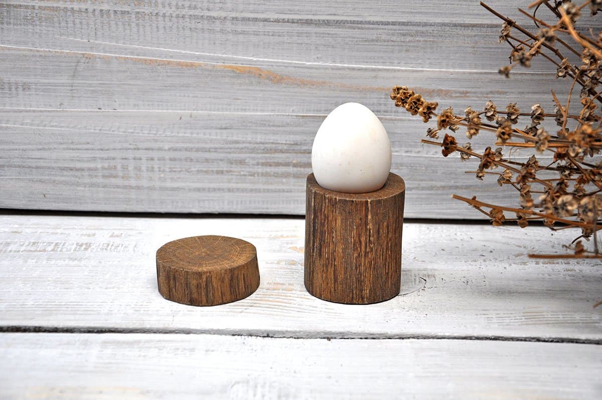 Set of Rustic Wood Egg Holder and Cupcake Stand for Easter Wooden egg stand Rustic cupcake stand Easter decorations Easter table decoration