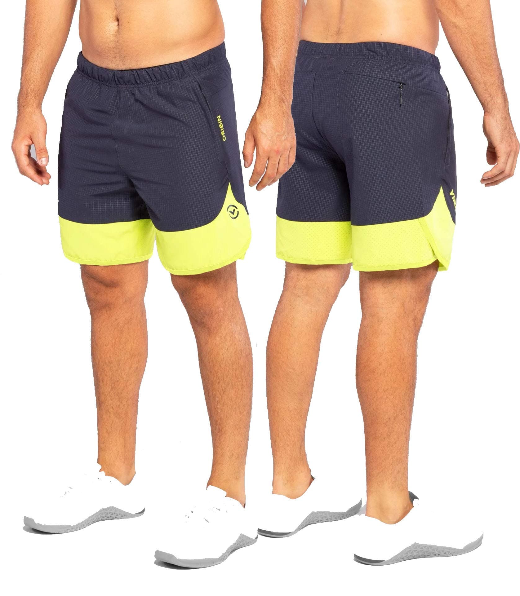 Virus ST8 Origin 2 Active Shorts - Midnight Blue/Lime Punch