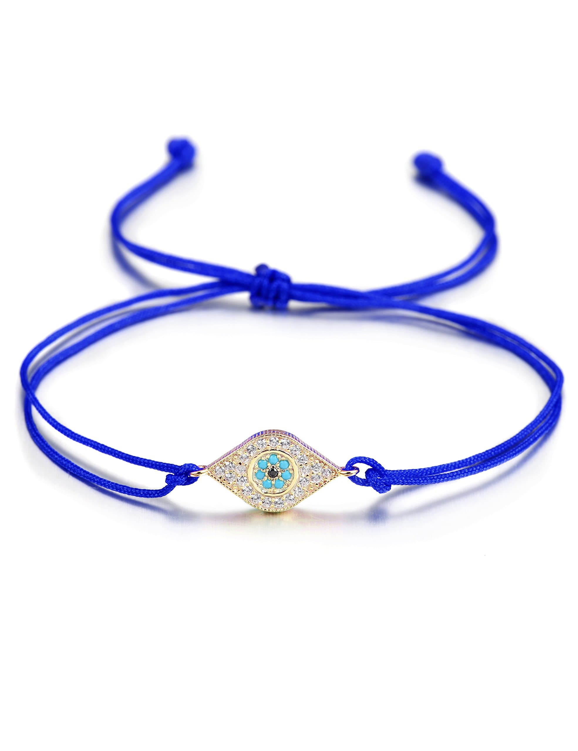 WISTIC Evil Eye Bracelet Adjustable Lucky Kabbalah Red String Bracelet with Infinity/Cross/Hamsa/Evil Eye Charm Friendship Bracelet for Women Men Friends Family