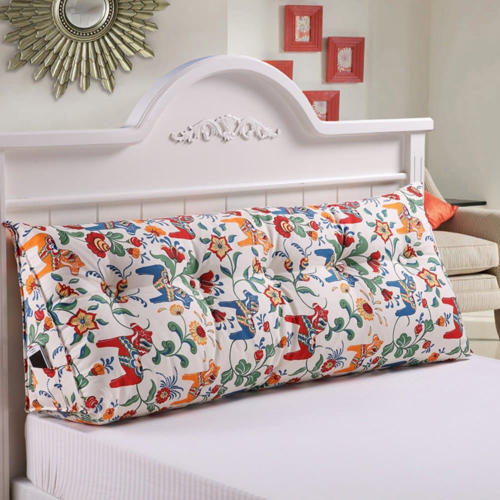 UYHSAUDGHFHE Bed backrest positioning support pillow reading pillow Bed cushion Triangular bed pillow Sofa long cushion The bed is half lying on the waist pillow-I 180x22x50cm(71x9x20inch)