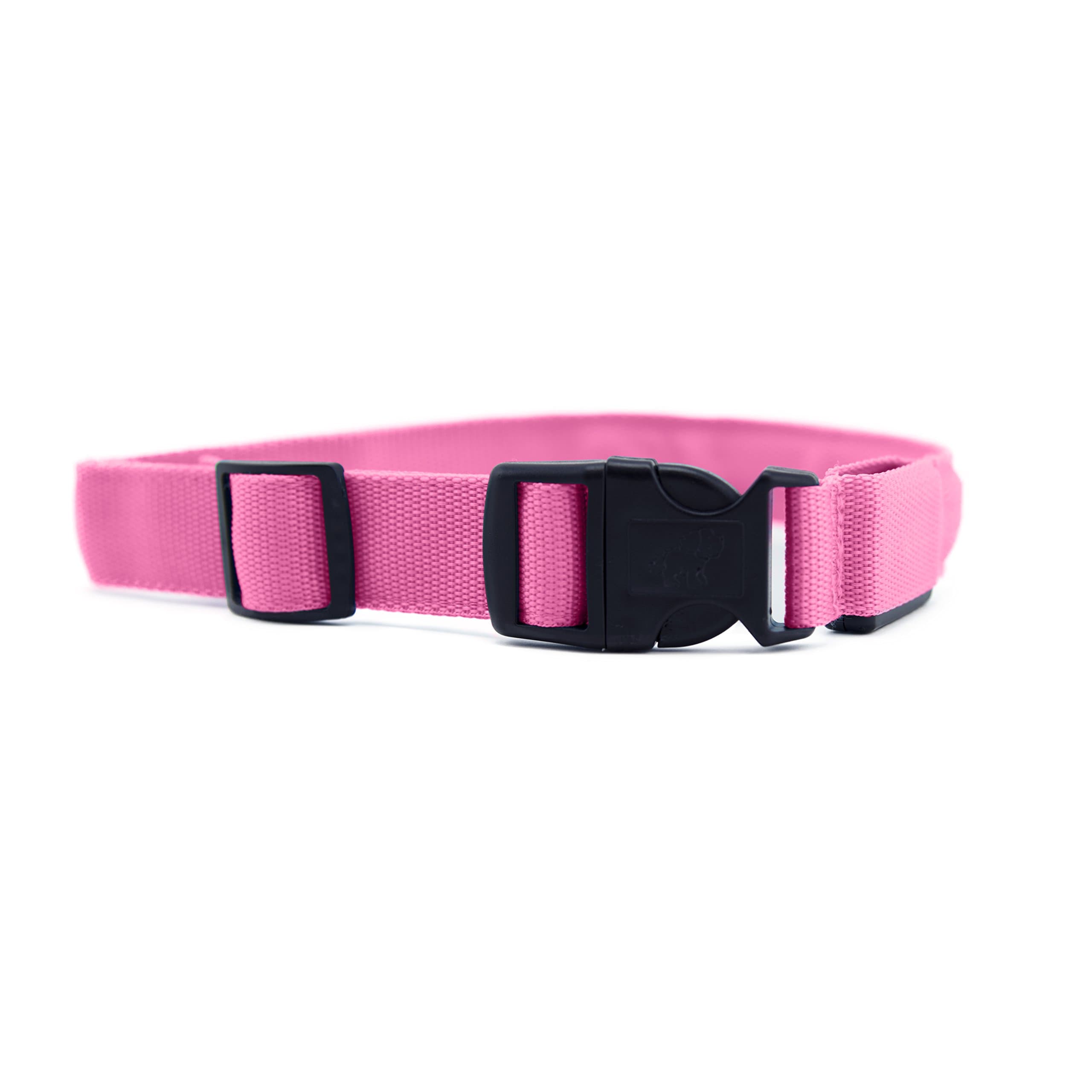 Utopia Safety Pet Collar w/ Colored Flashing LED Light, USB Rechargeable Battery (M, Pink)
