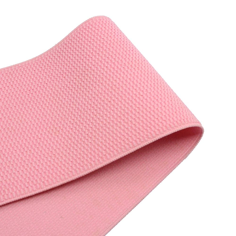 iCraft 4-inch Wide Colored Patterned Waistband Elastic Bands By 2-yard, Light Pink