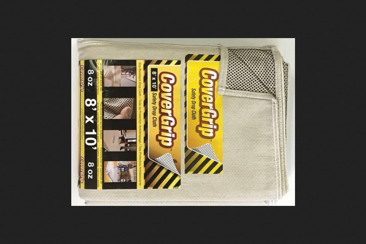 8 Oz Canvas Safety Drop Cloth, 8' x 10', (Pack Of 4)