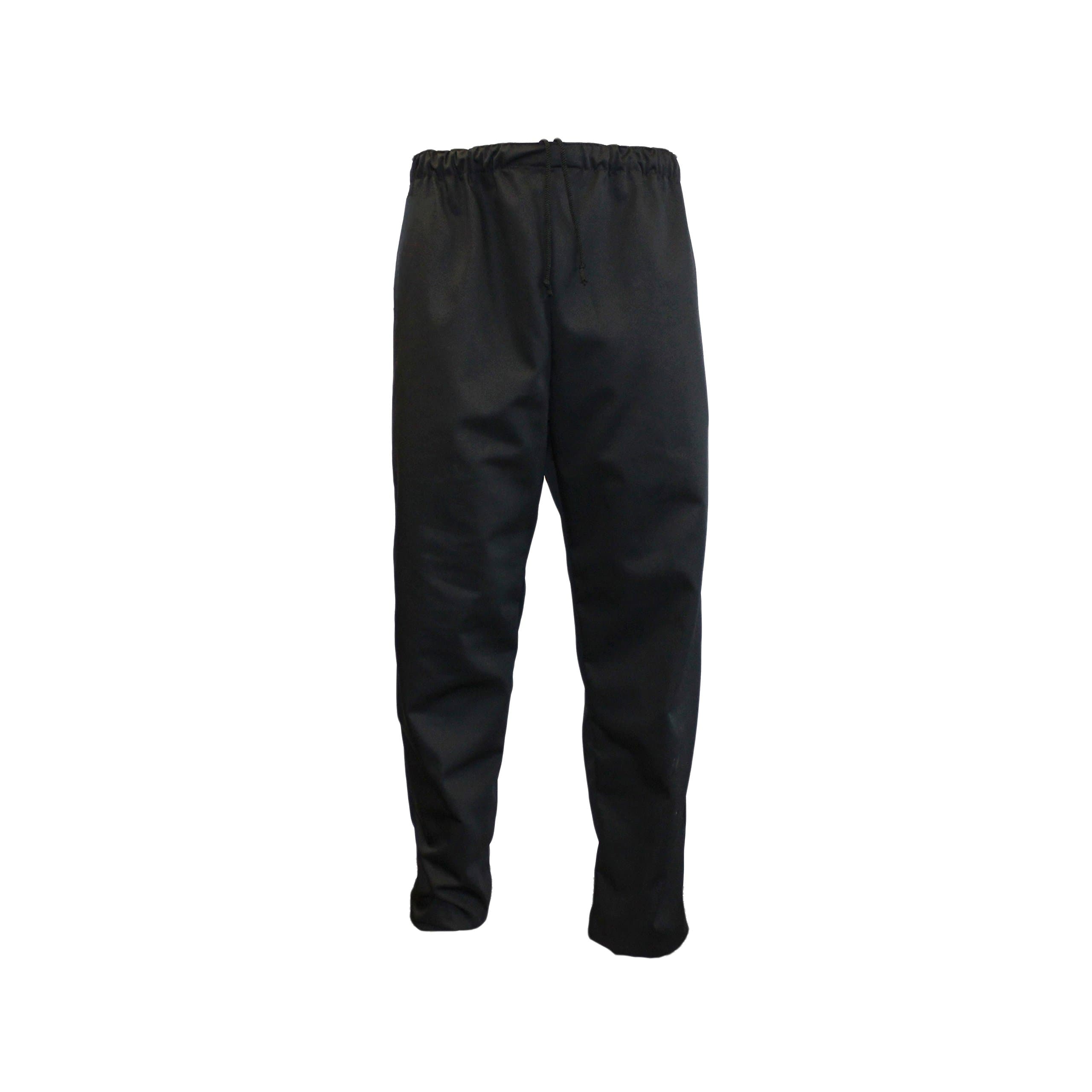 WSC Workwear Chefs Trousers - Fully Elasticated Waist with Pullcord, Side Pockets & One Back Pocket. Made in UK!