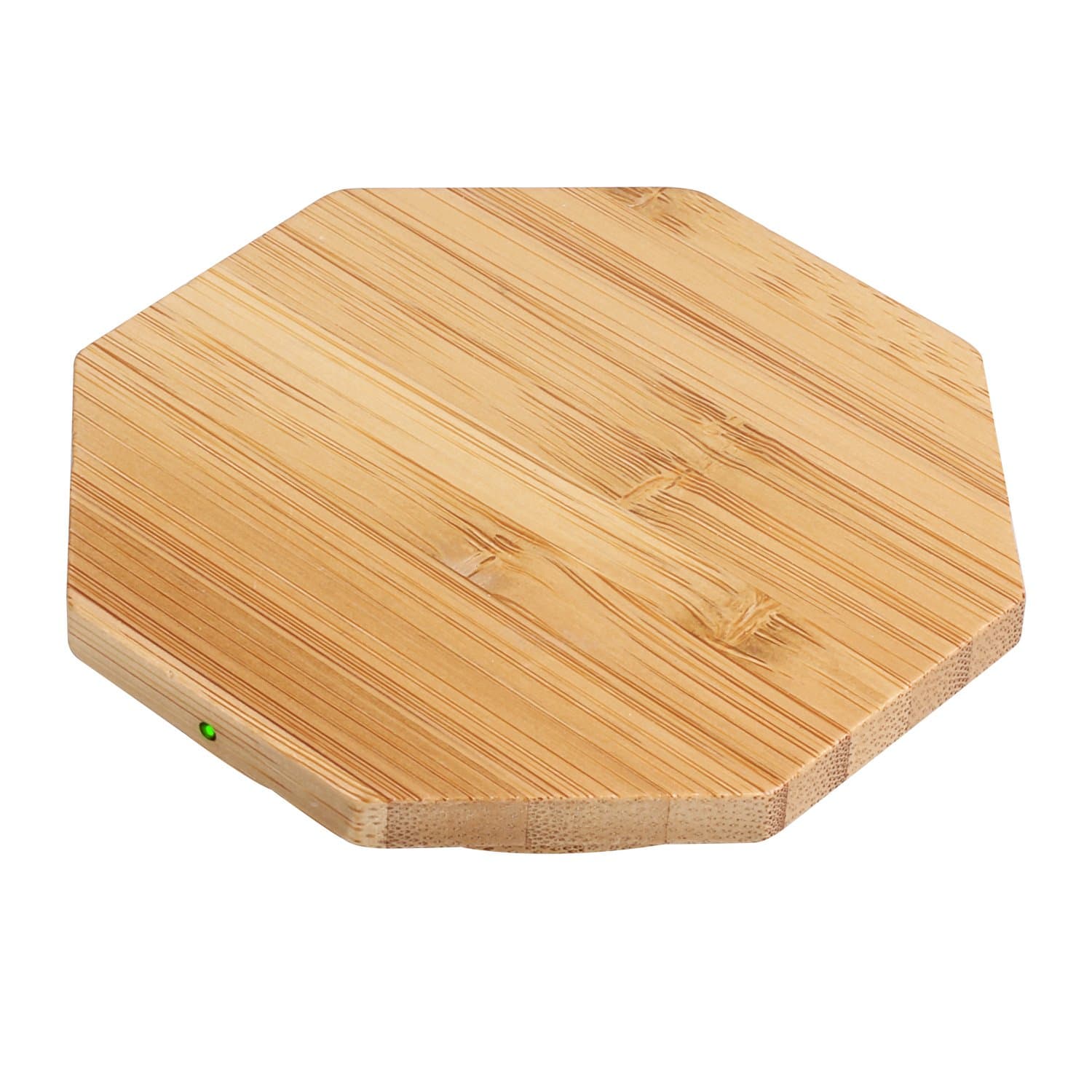 Wireless Charger, Coolfunny Bamboo Qi Fast Wireless Charging Pad for Samsung Galaxy S7/ S7 Edge/ S6 Edge Plus, Note 5, Nexus 4 / 5 / 5X / 6P and all Qi-Enabled Devices (Wood 03)