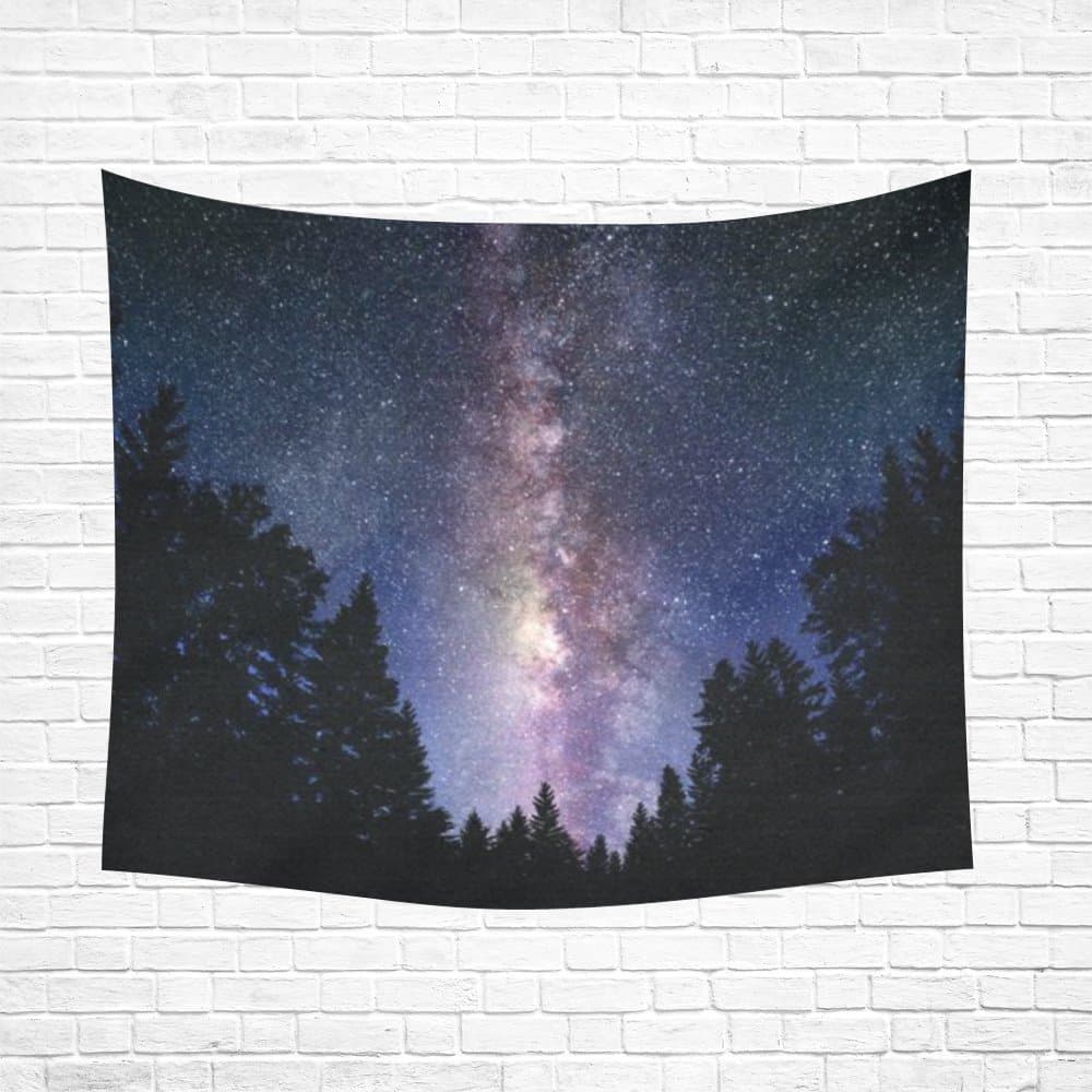 Custom Home Decor Wall Art Beautiful starry night sky Cotton Linen Hanging Wall Tapestry 60"x 51"