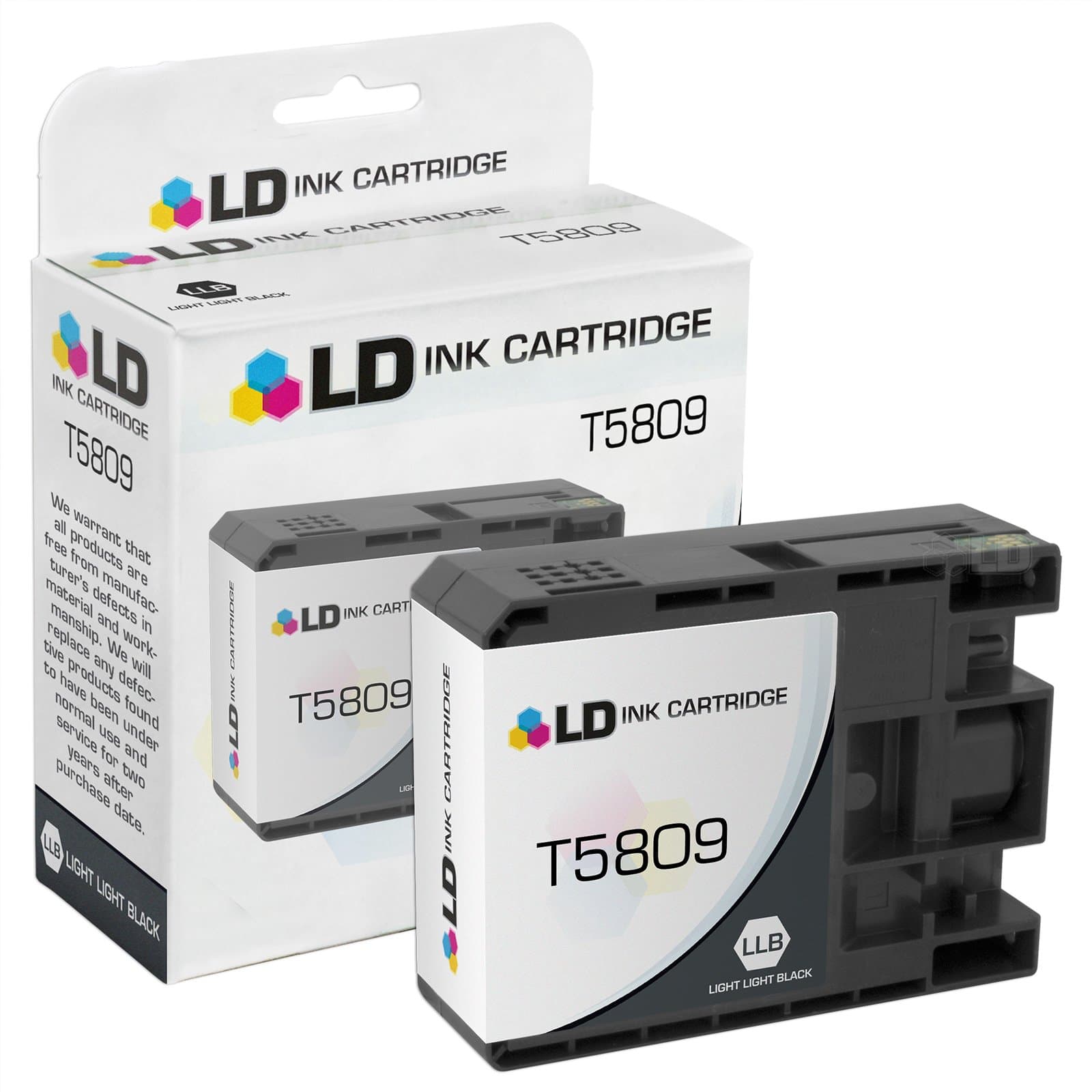 LD © Compatible Replacement for Epson T580900 Light Light Black Pigment Ink Cartridge for Stylus Pro 3800