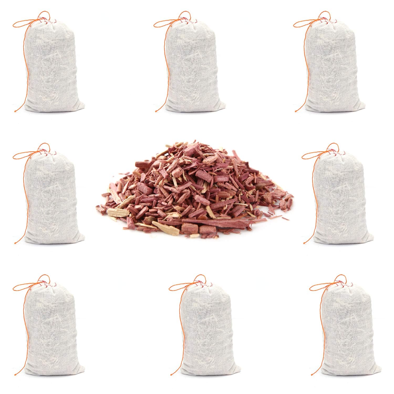 Prettyway Cedar Chips for Clothes Storage, Natural Aromatic Red Cedar Sachets Bags Closets and Drawers Fresh Scent, Storage Accessories (Cedar Bags air freshener - 8pack)