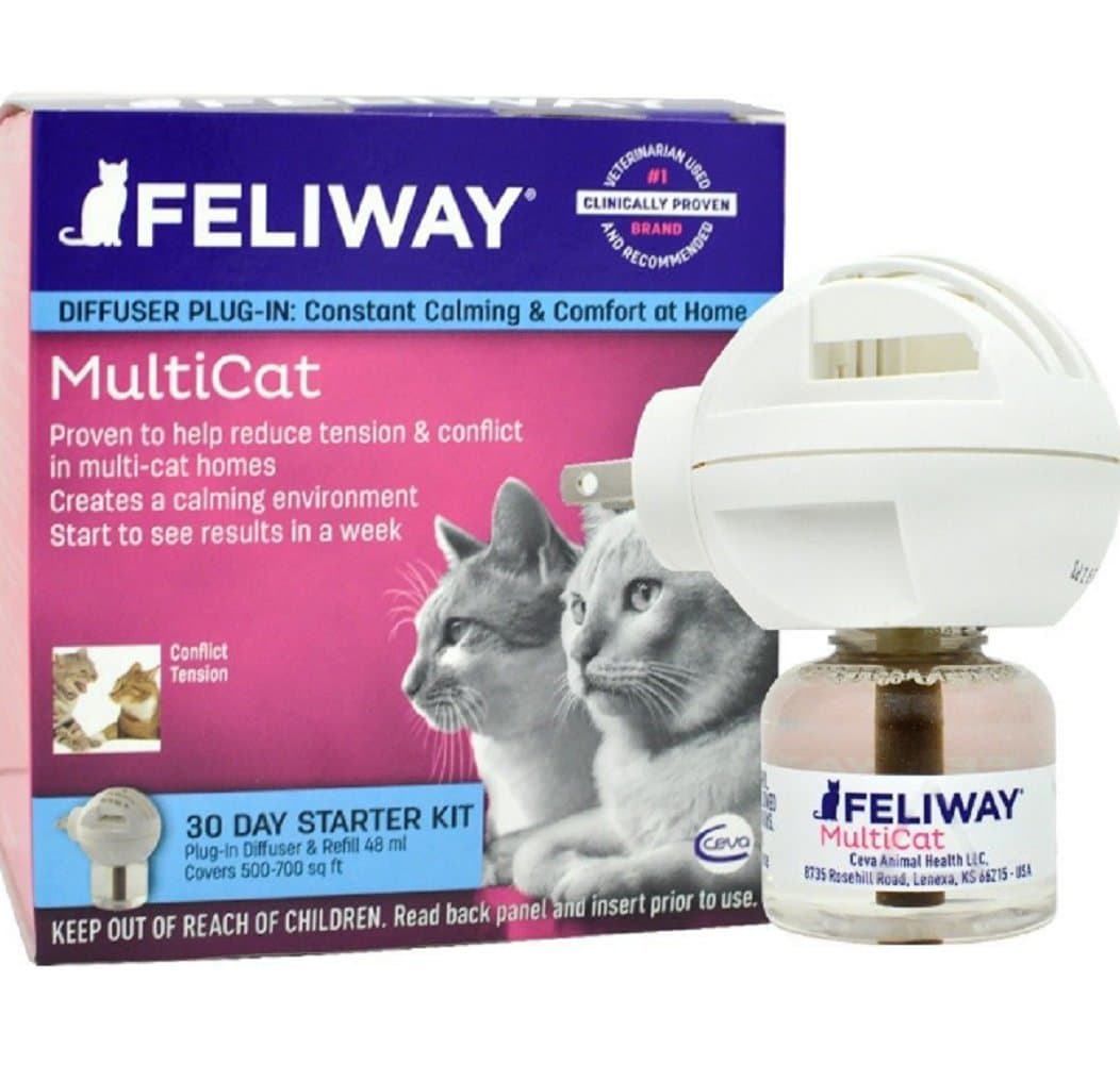 Gravitymystore Feliway MultiCat Starter Kit & 30 Day Refill (48 ml), New!!