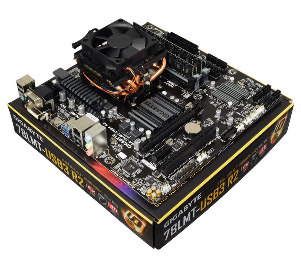 AMD FX-8350 8 Core 4.0GHz (TURBO TO 4.2GHz) - Gigabyte GA-78LMT-USB3 HDMI Motherboard - NO RAM - PRE-ASSEMBLED/PRE-CONFIGURED COMPONENT BUNDLE (0 Zero RAM)