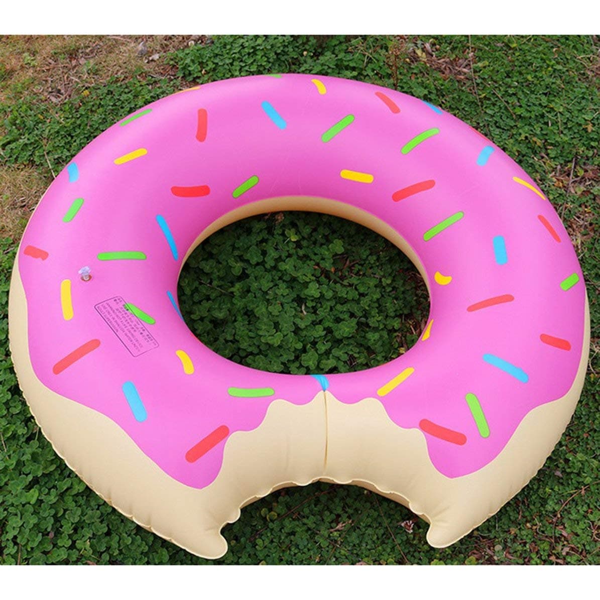 Corneliaa Inflatable Donut Swimming Ring Giant Pool Float Toy Circle Beach Sea Party Inflatable Mattress Water Adult Kid