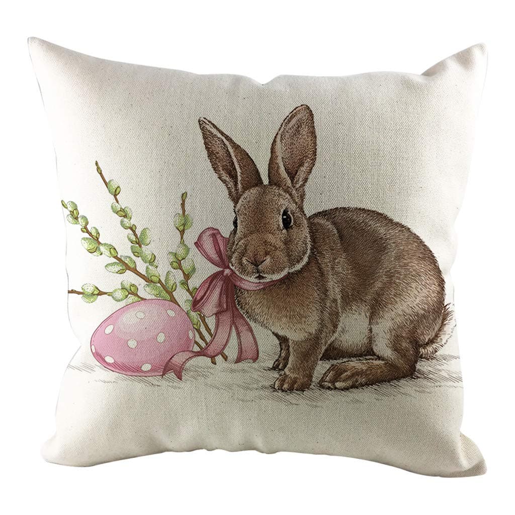 Lialbert Easter Sofa Bed Home Decoration Festival Rabbit Pillow Case Cushion Cover